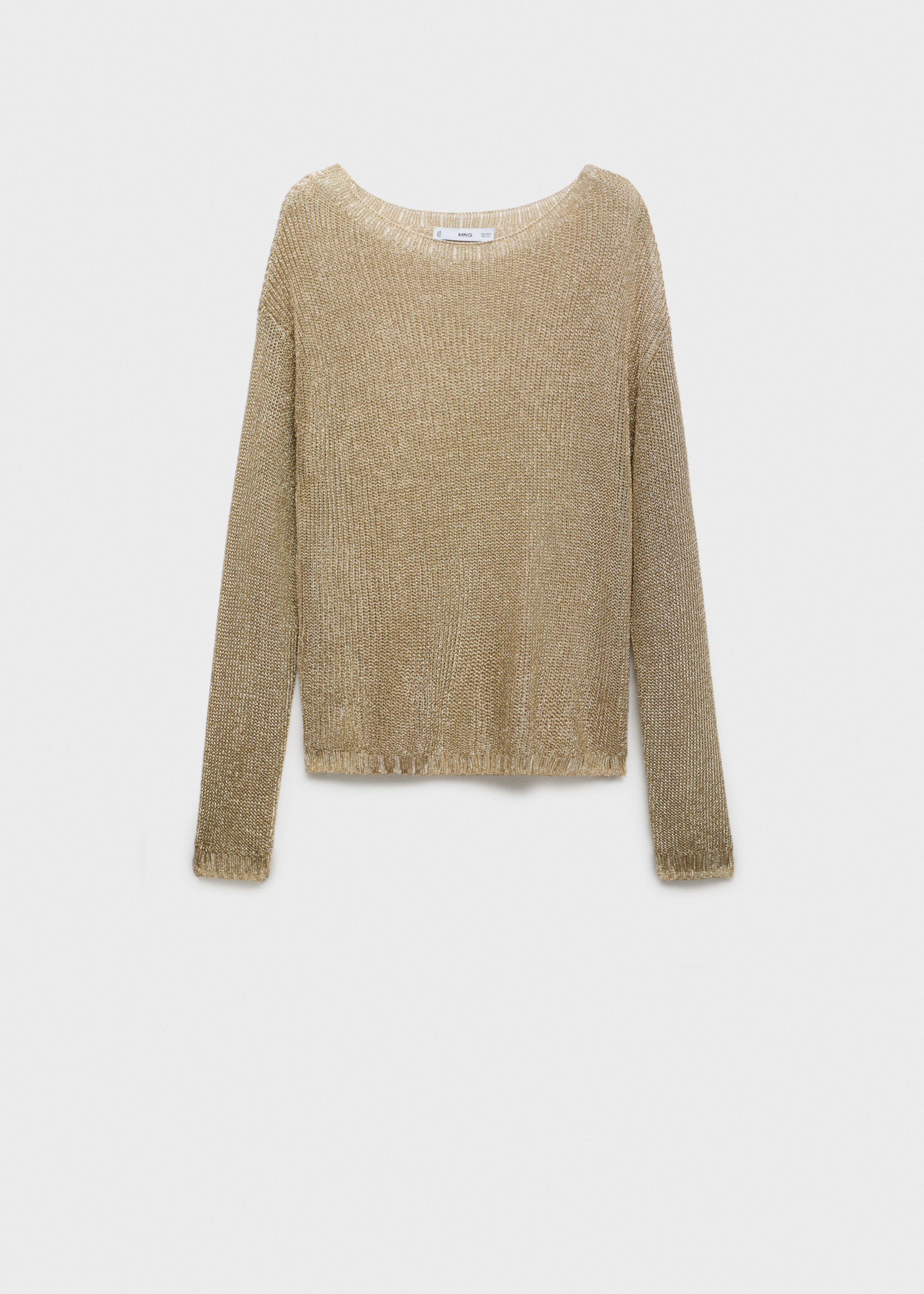 Boat neck lurex sweater - Article without model