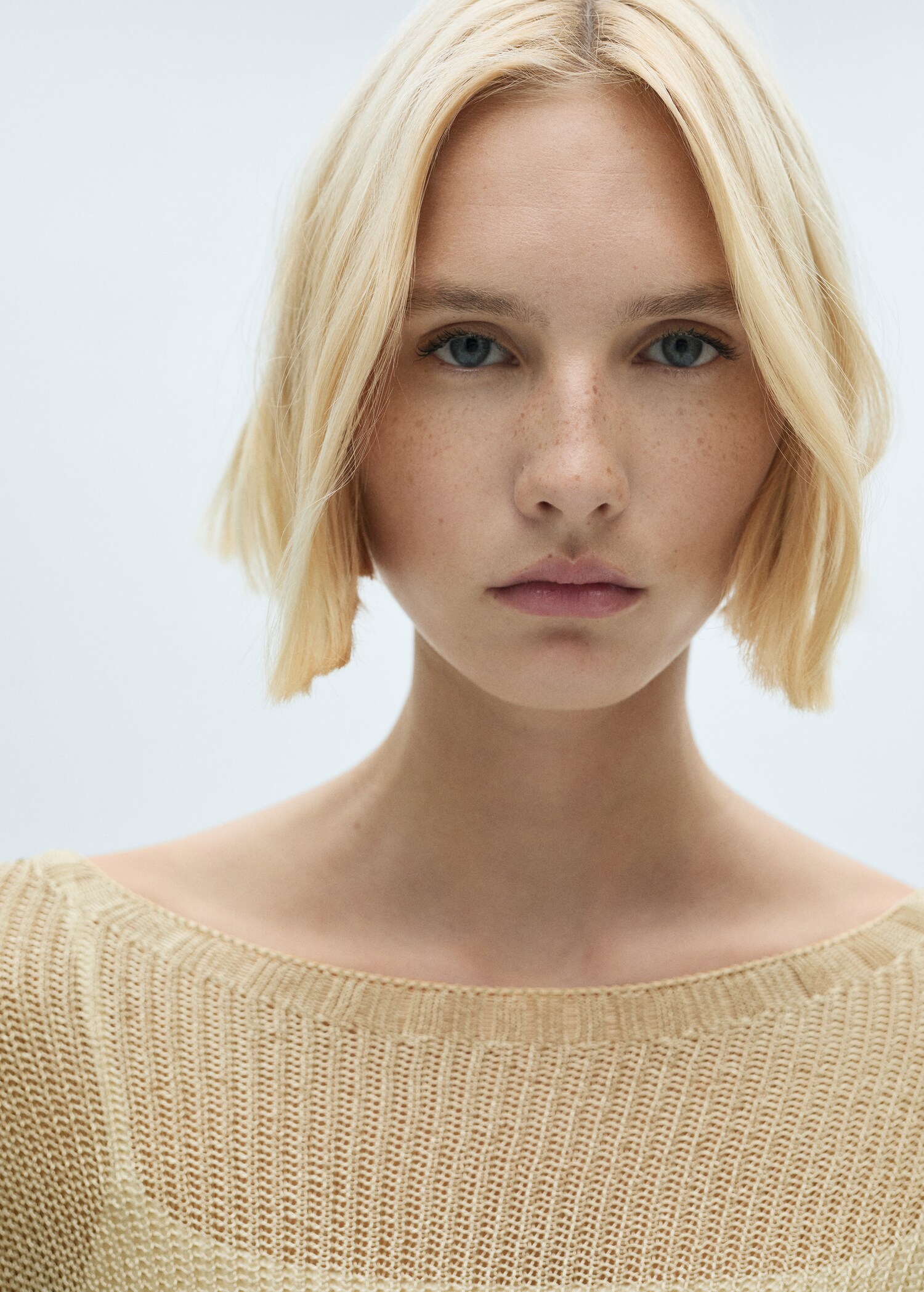 Boat neck lurex sweater - Details of the article 1