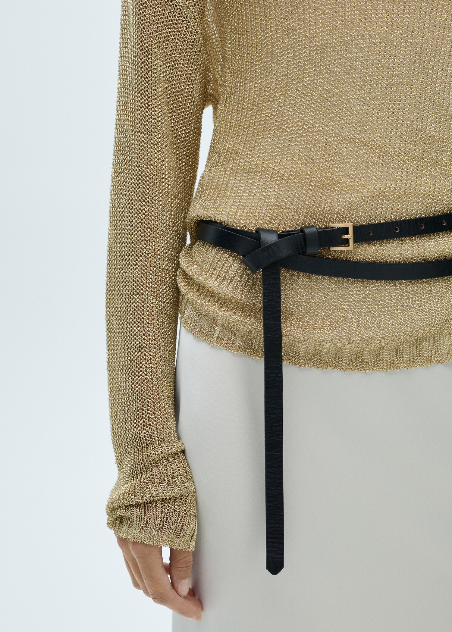 Boat neck lurex sweater - Details of the article 6