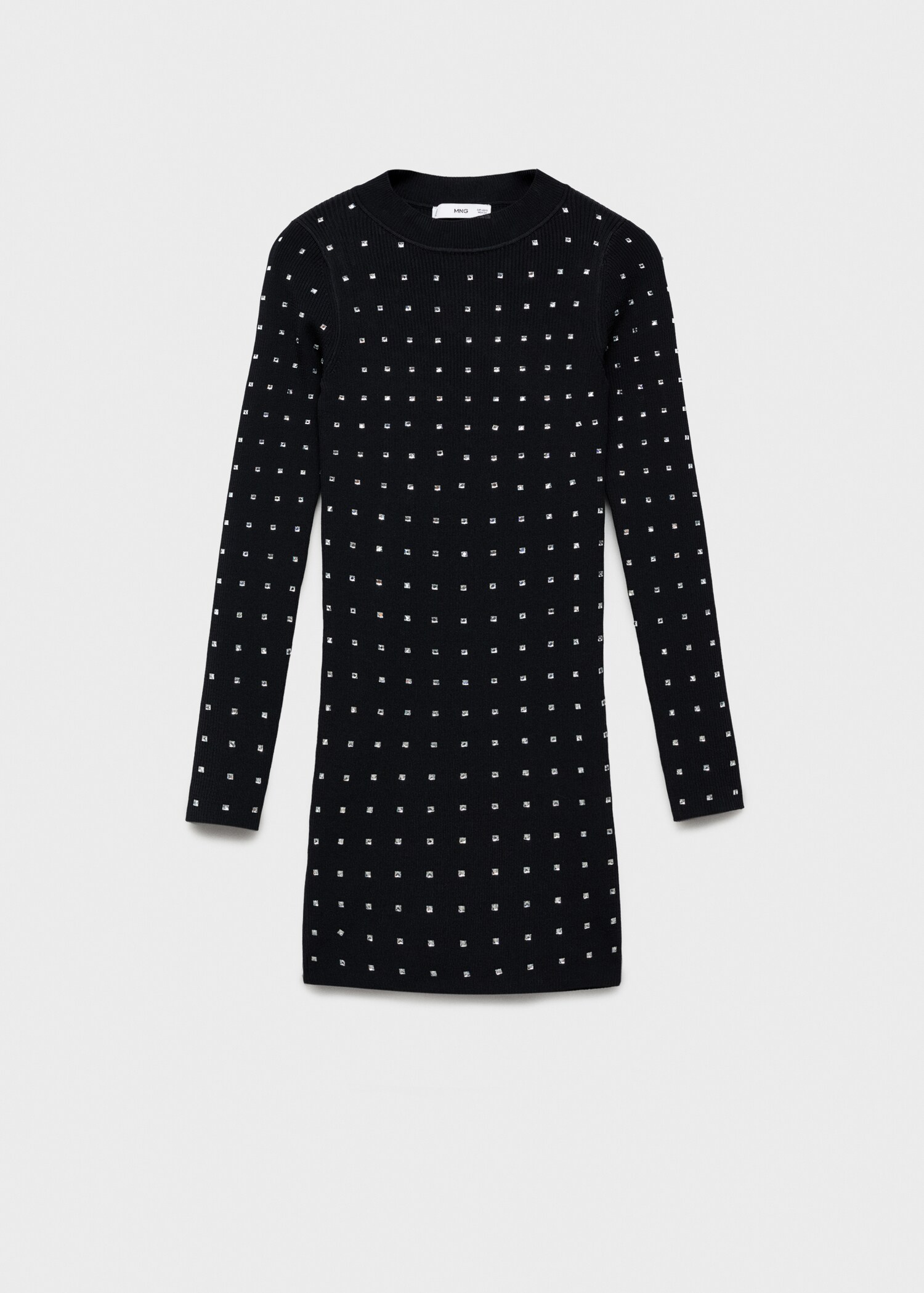 Knitted dress with rhinestone detail - Article without model