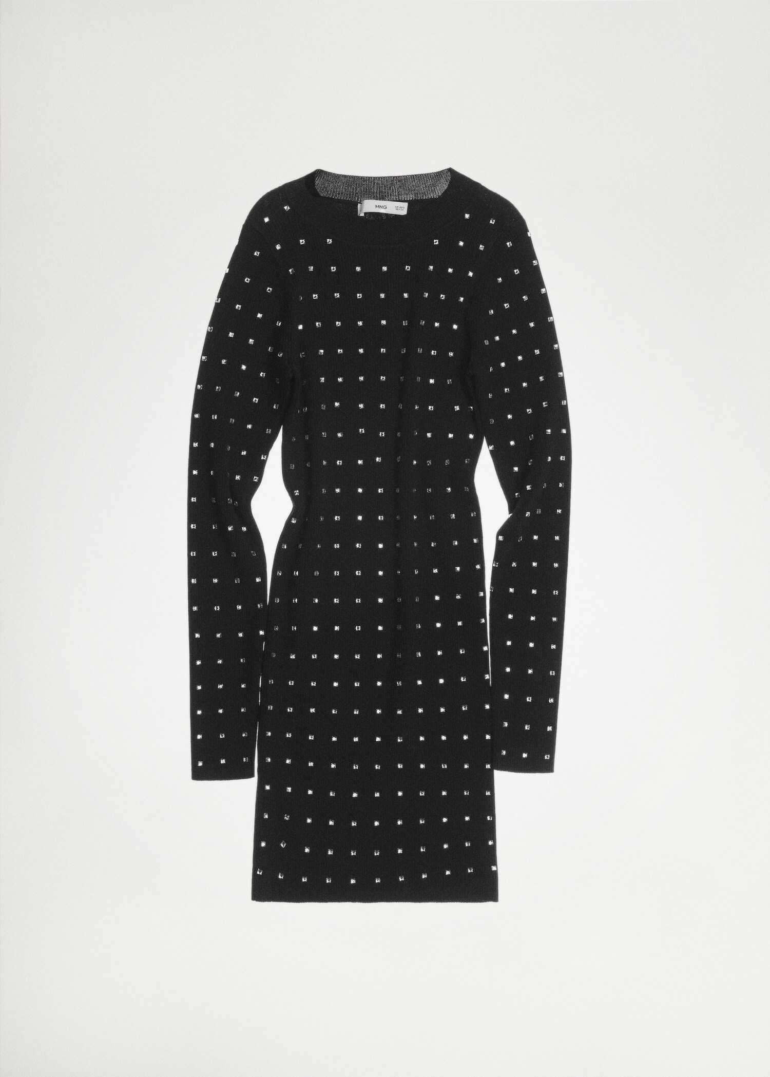 Knitted dress with rhinestone detail - Details of the article 7