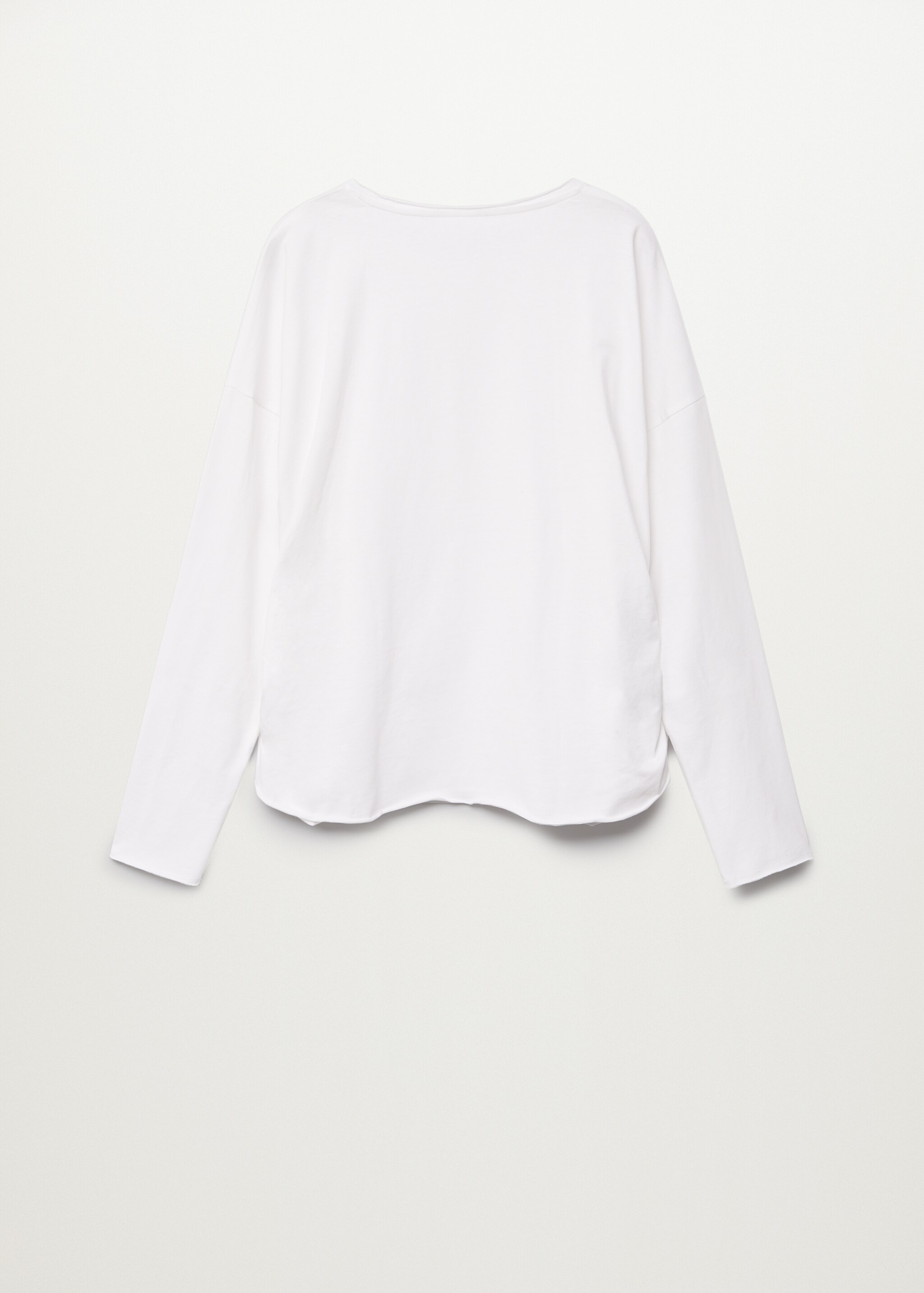 T-Shirt aus Bio-Baumwolle mit Raffdetails - Rückseite des Artikels