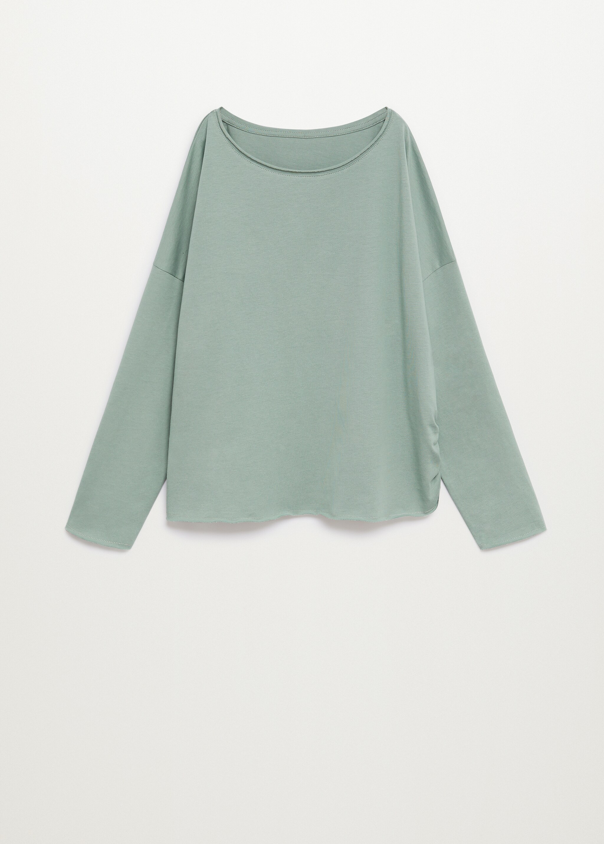 T-Shirt aus Bio-Baumwolle mit Raffdetails - Artikel ohne Model