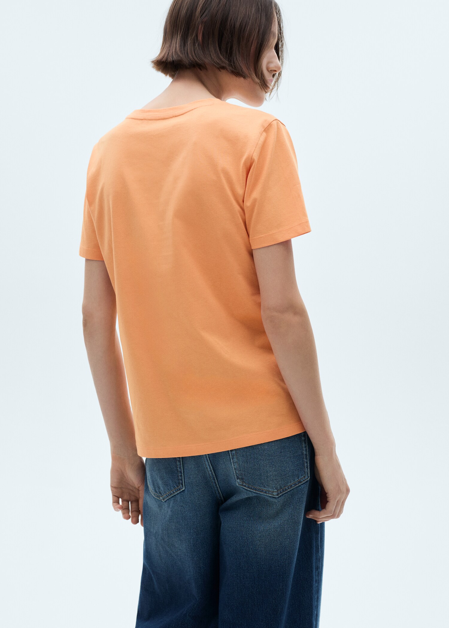 Katoenen T-shirt met korte mouwen - Achterkant van het artikel
