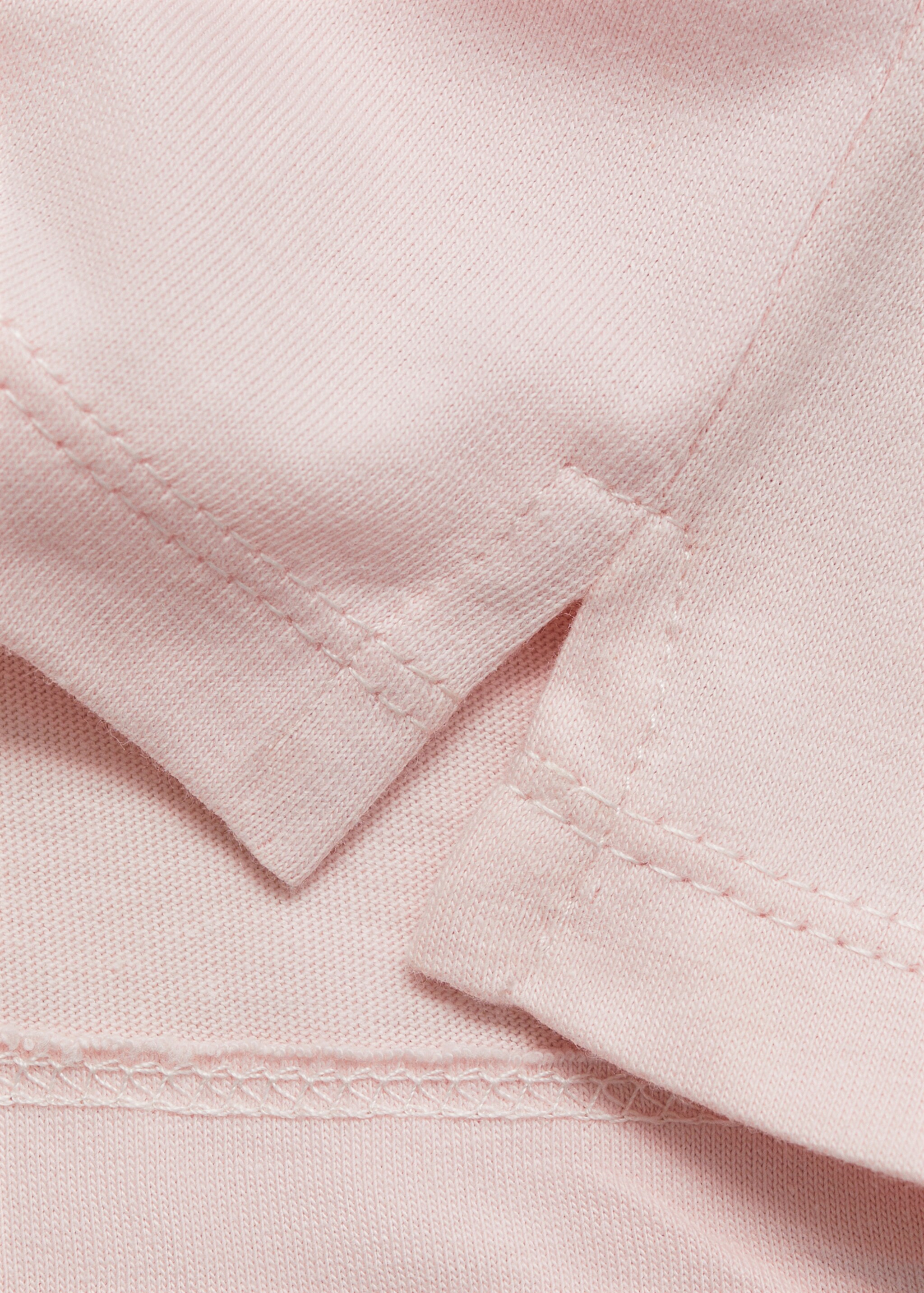 Printed detail T-shirt - Details of the article 0, Pink. Ref: 77009077-00.