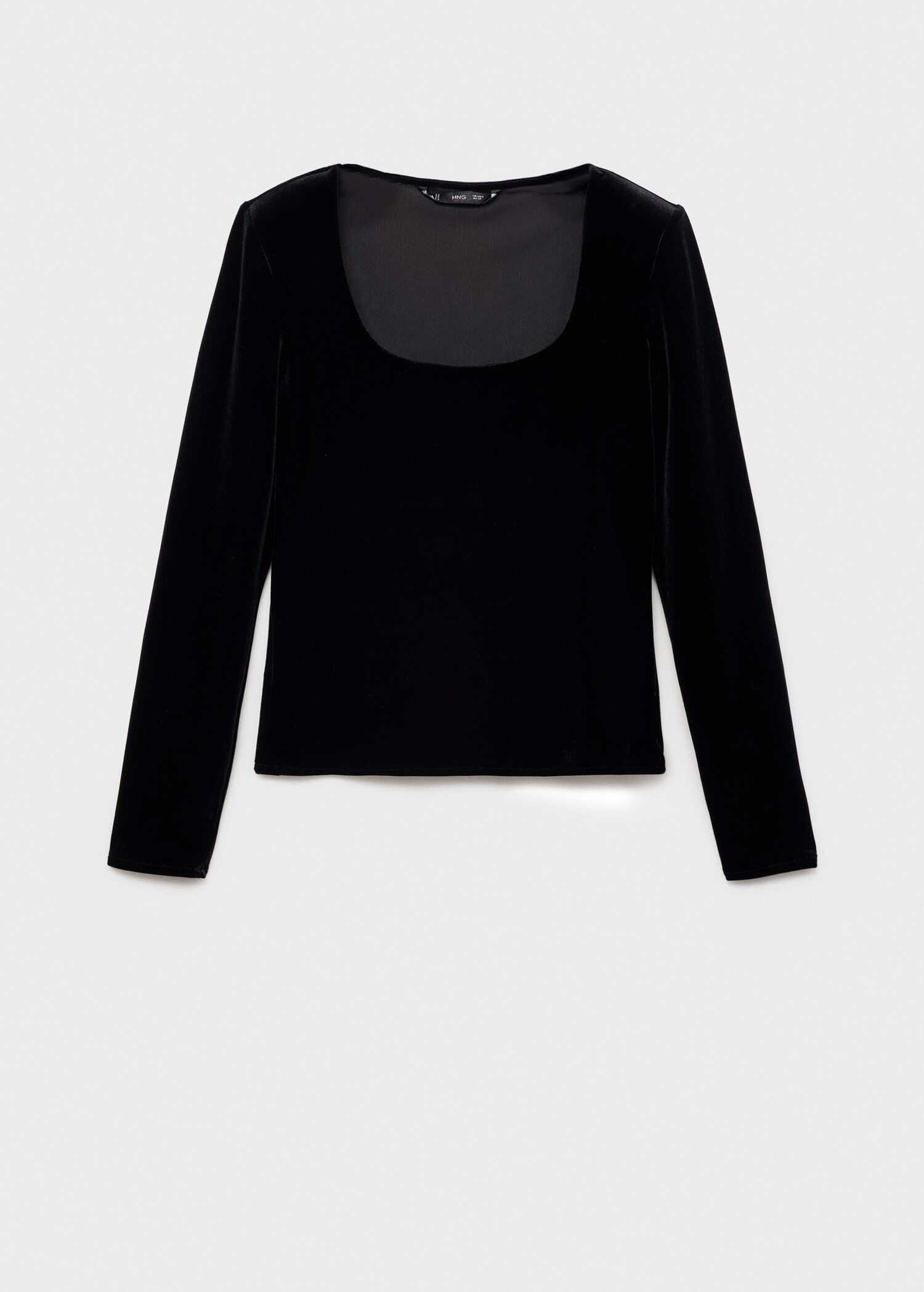 T-shirt décolleté velours - Article sans modèle
