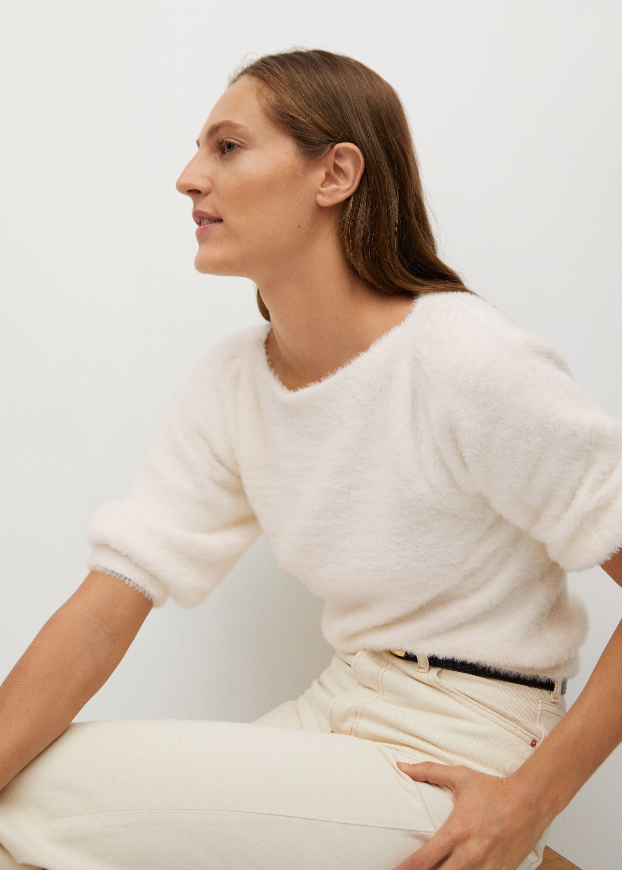 Pull-over texturé fausse fourrure - Détail de l'article 3