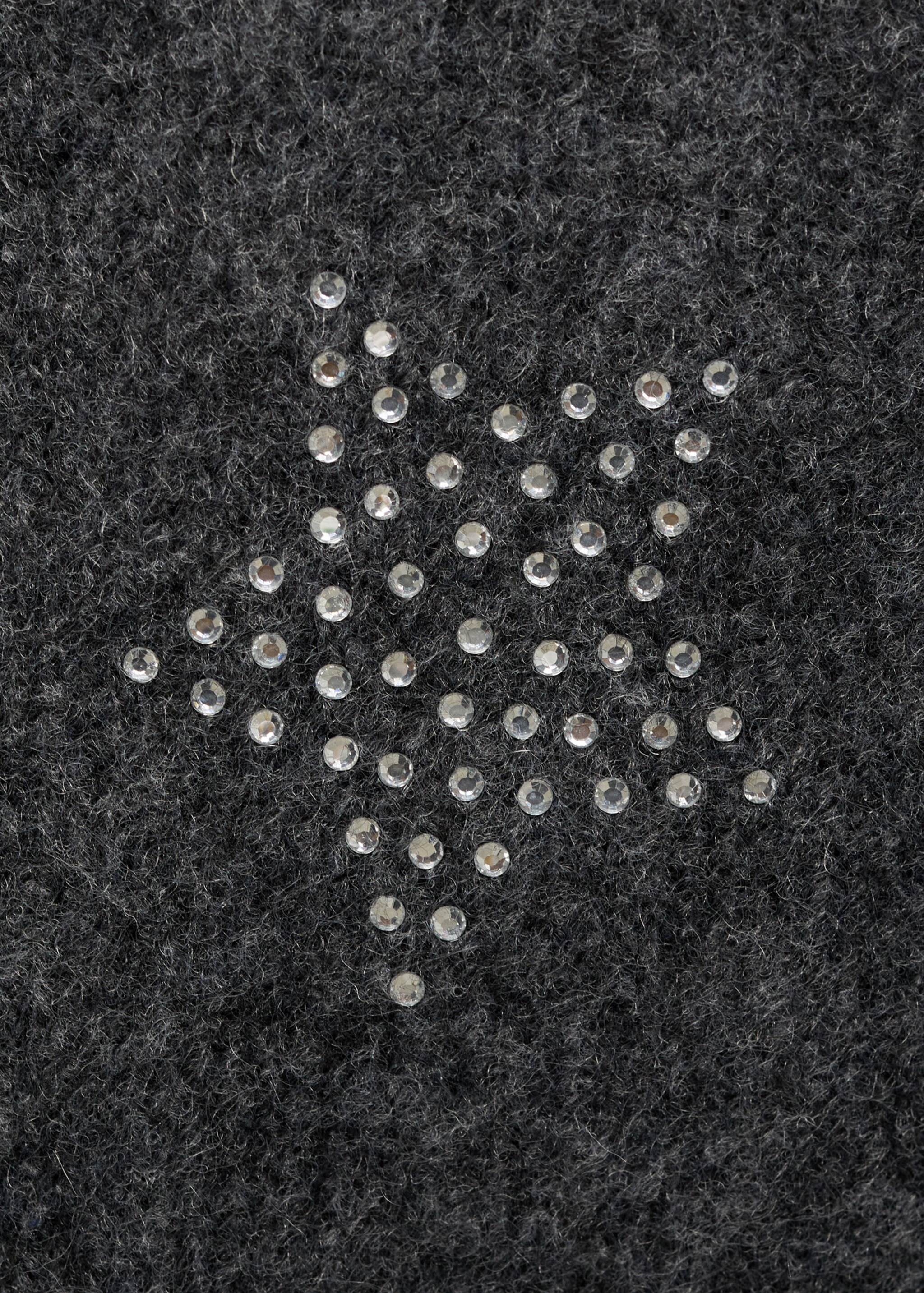 Stars knitted sweater - Details of the article 0, Charcoal. Ref: 77009241-00.