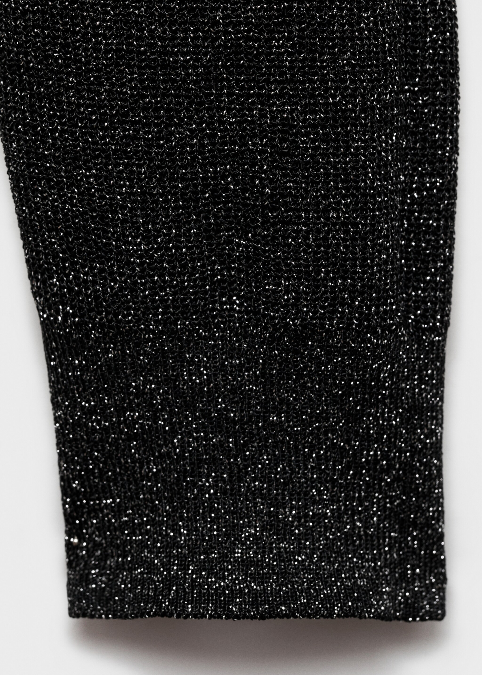 Jersey lúrex cuello redondo - Detalle del artículo 0, Negro. Ref: 77009244-00.