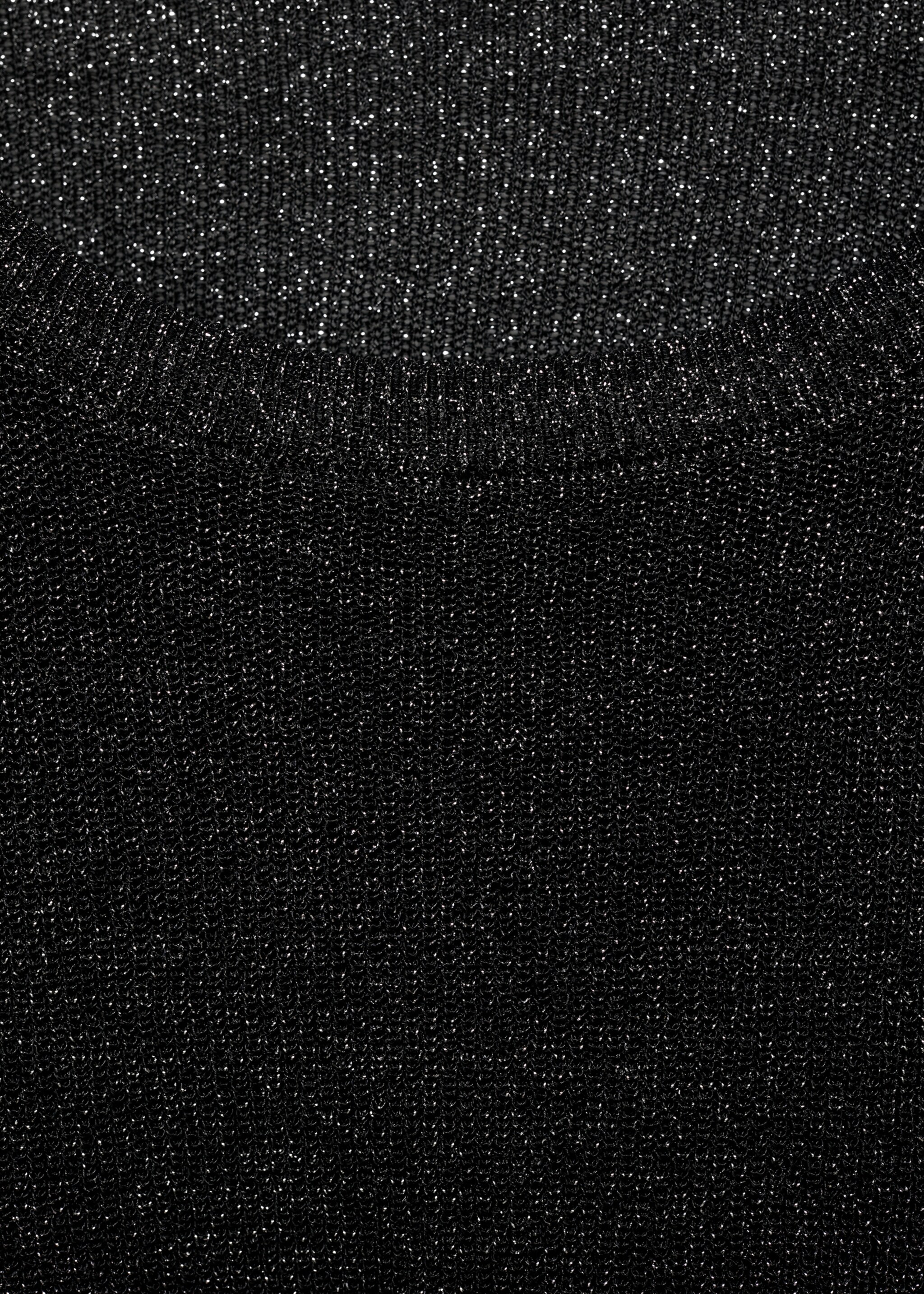 Jersey lúrex cuello redondo - Detalle del artículo 8, Negro. Ref: 77009244-00.