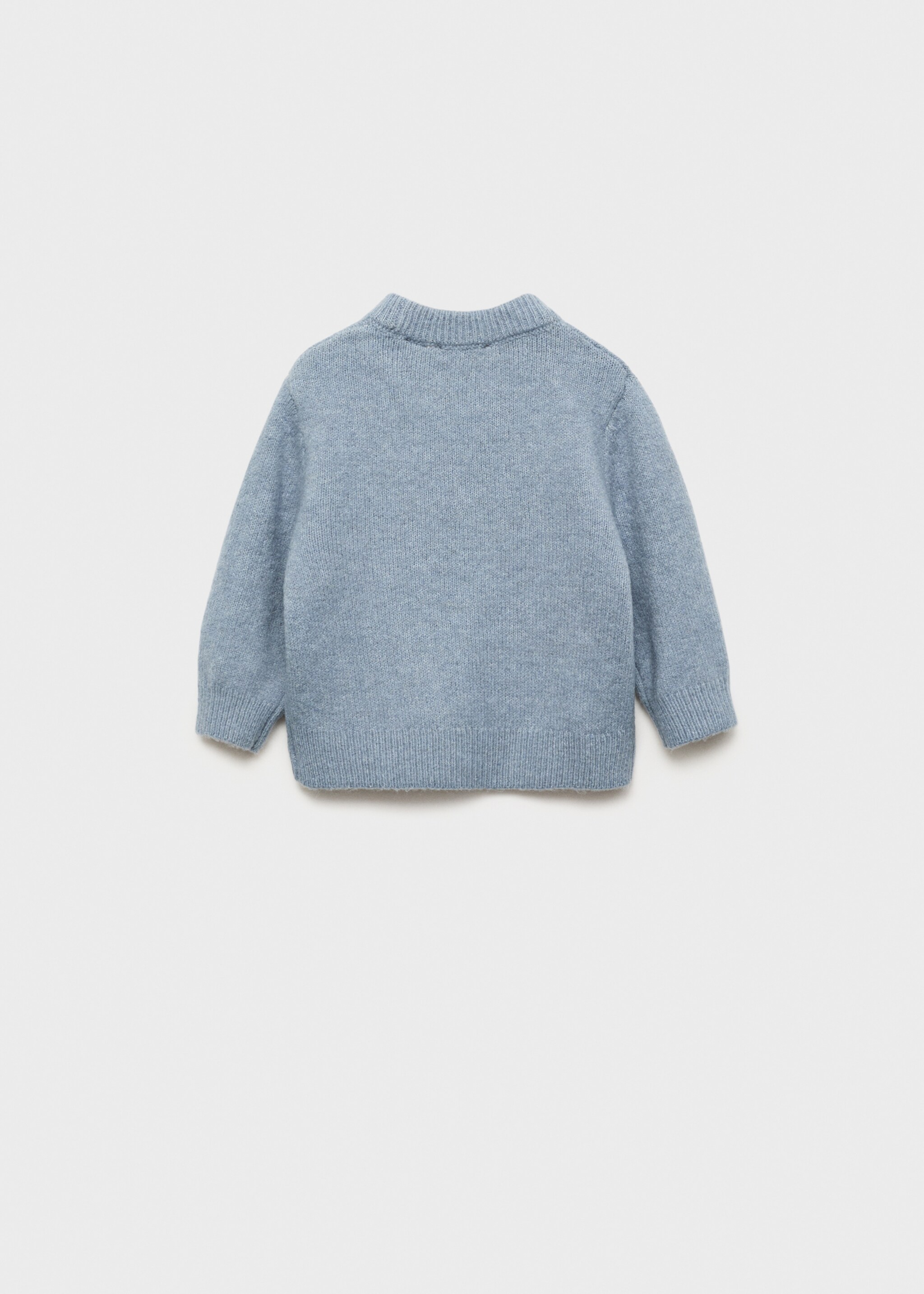 Sequin message sweater - Reverse of the article, Light Heather Grey. Ref: 77009247-00.