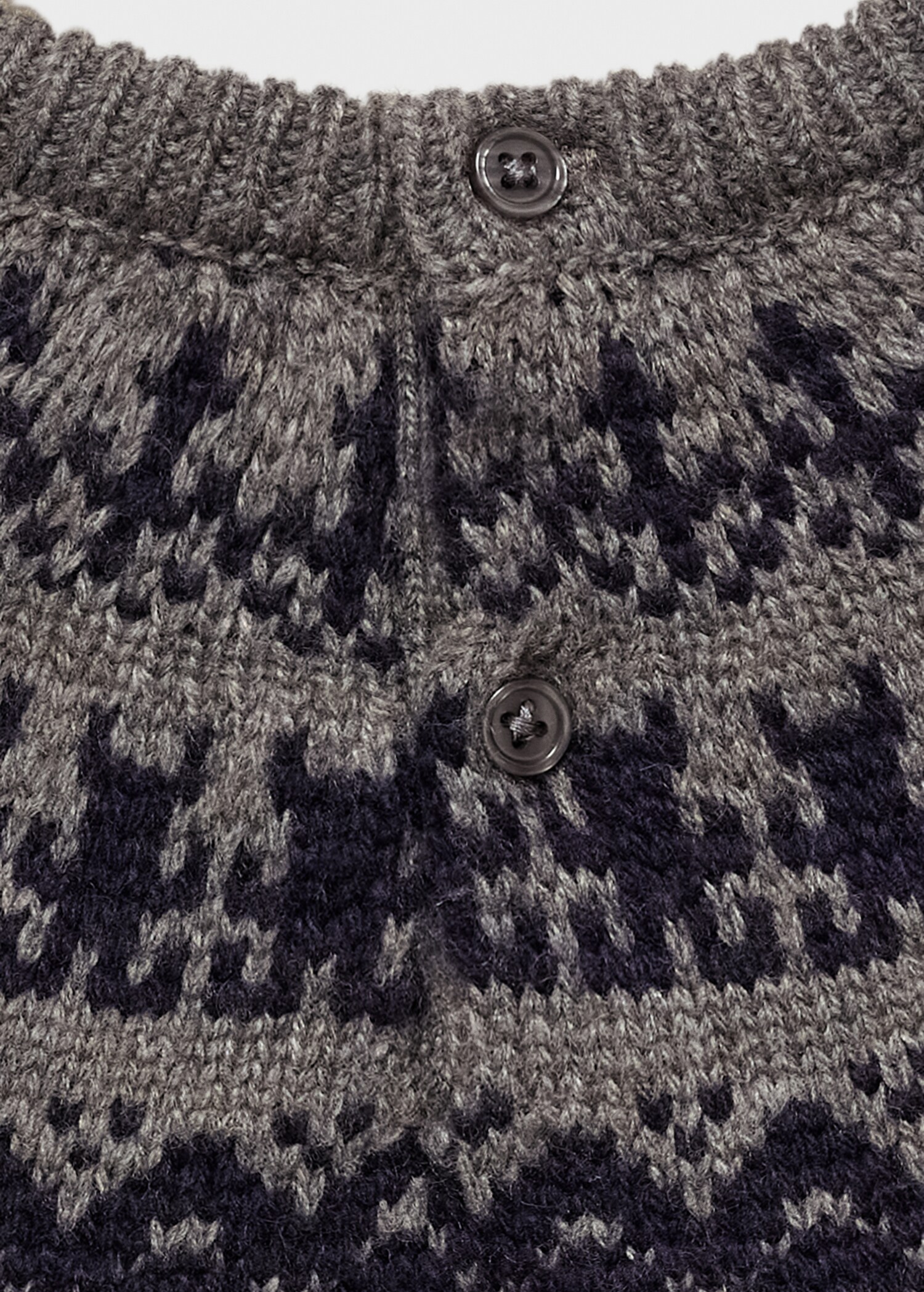 Pull jacquard en laine - Détail de l'article 0