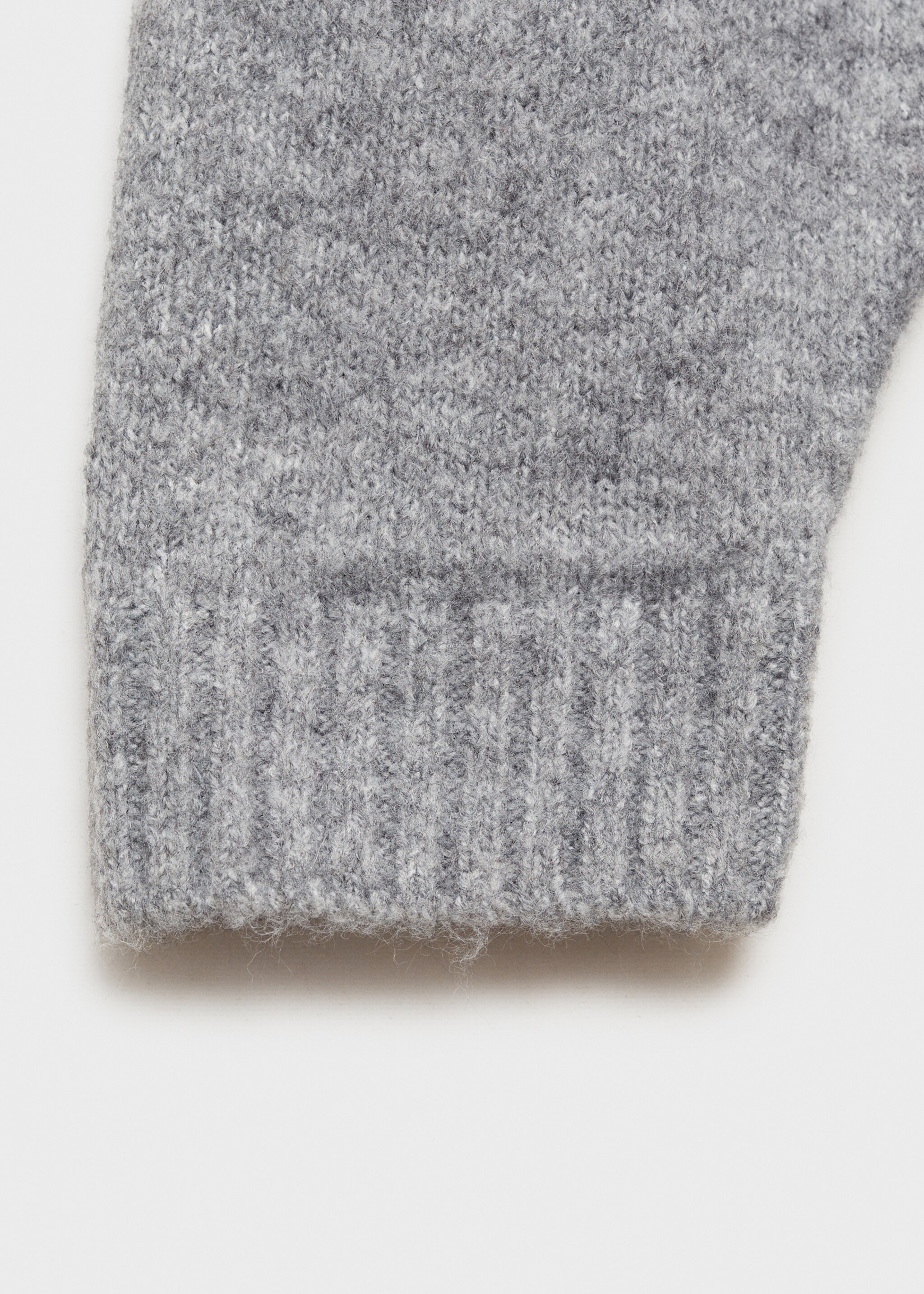Knit paillette sweater - Details of the article 0, Medium Heather Grey. Ref: 77009251-00.