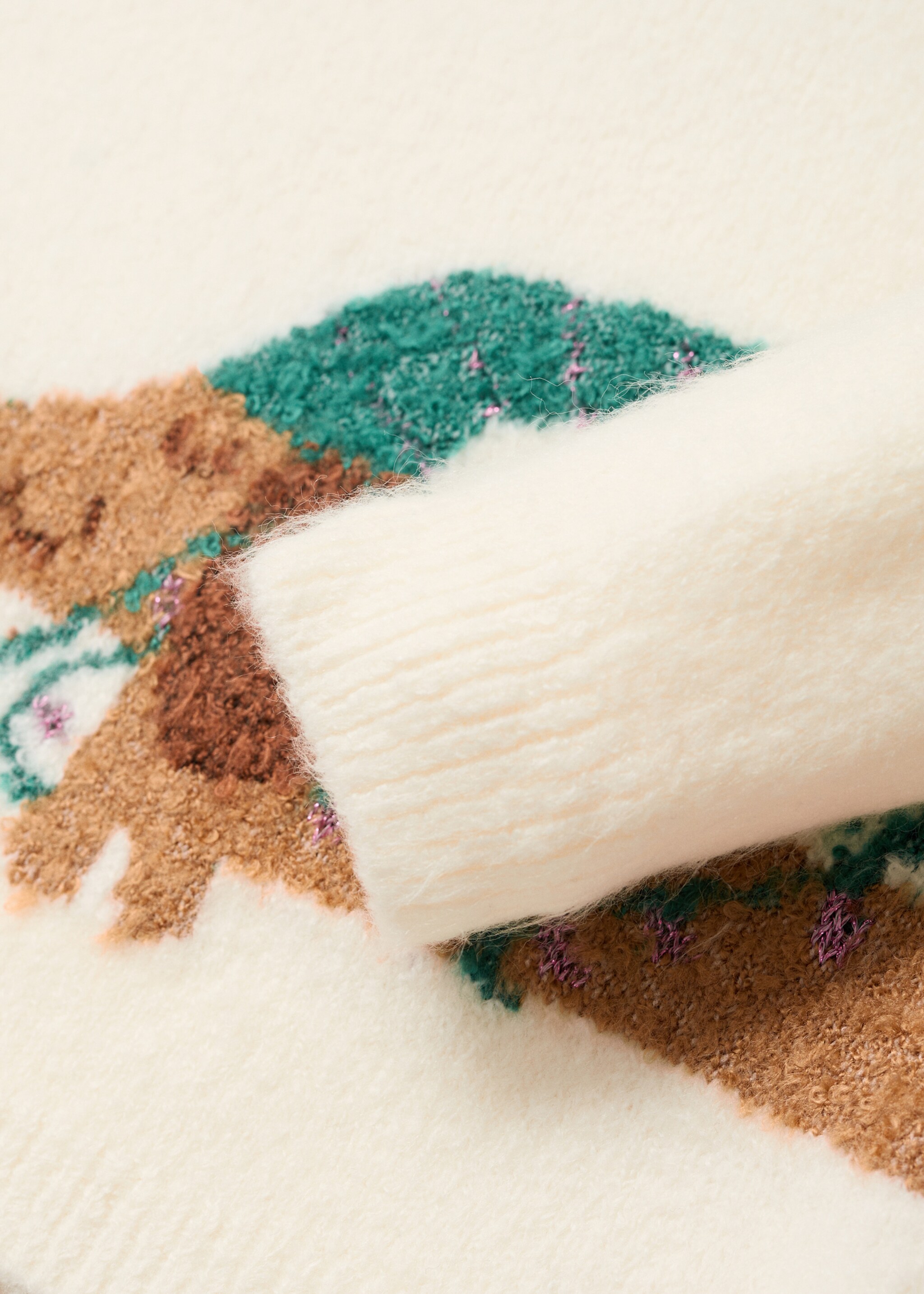 Doggy knit sweater - Details of the article 0, Ecru. Ref: 77009252-00.
