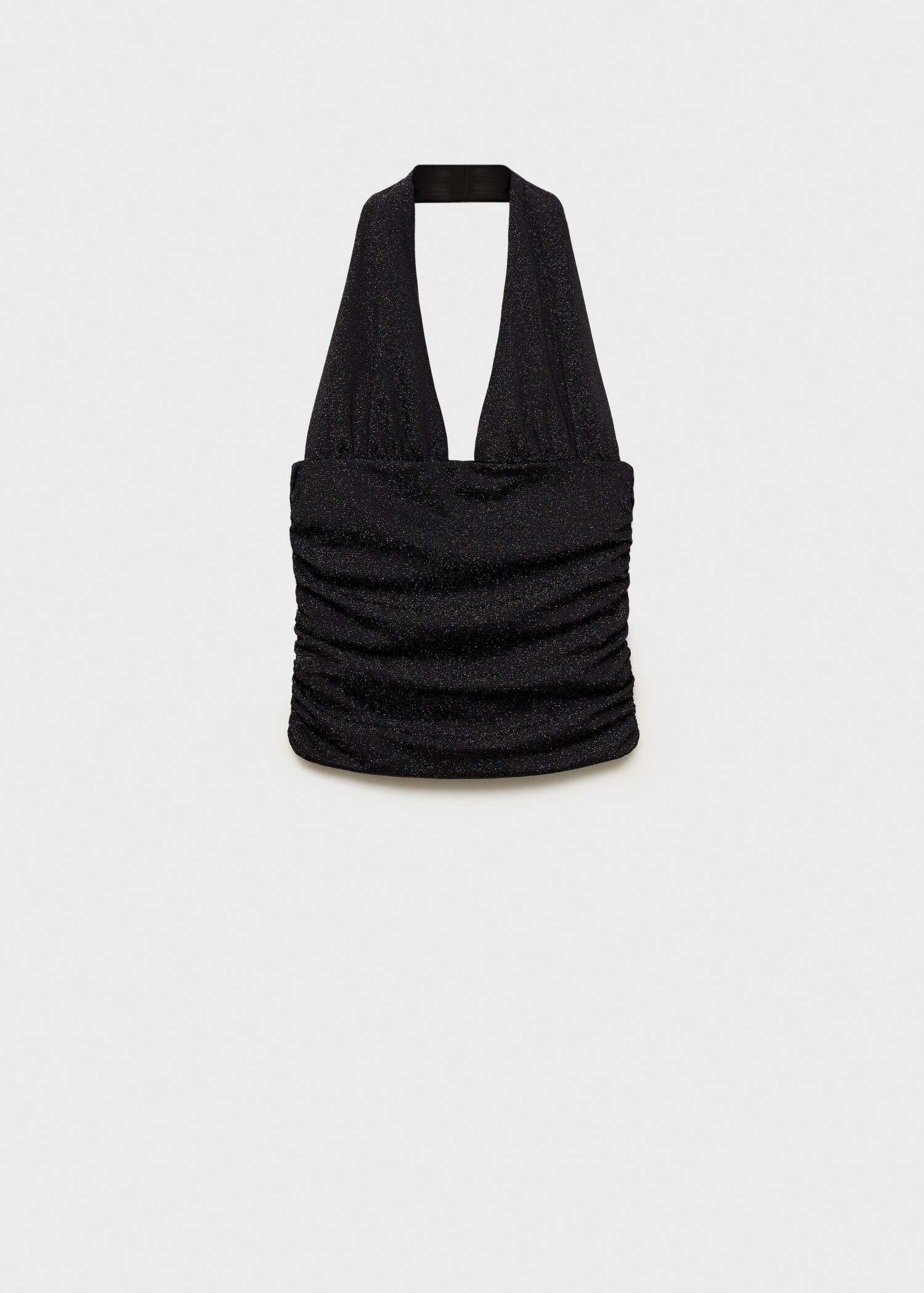 Halter-neck lurex knitted top - Article without model