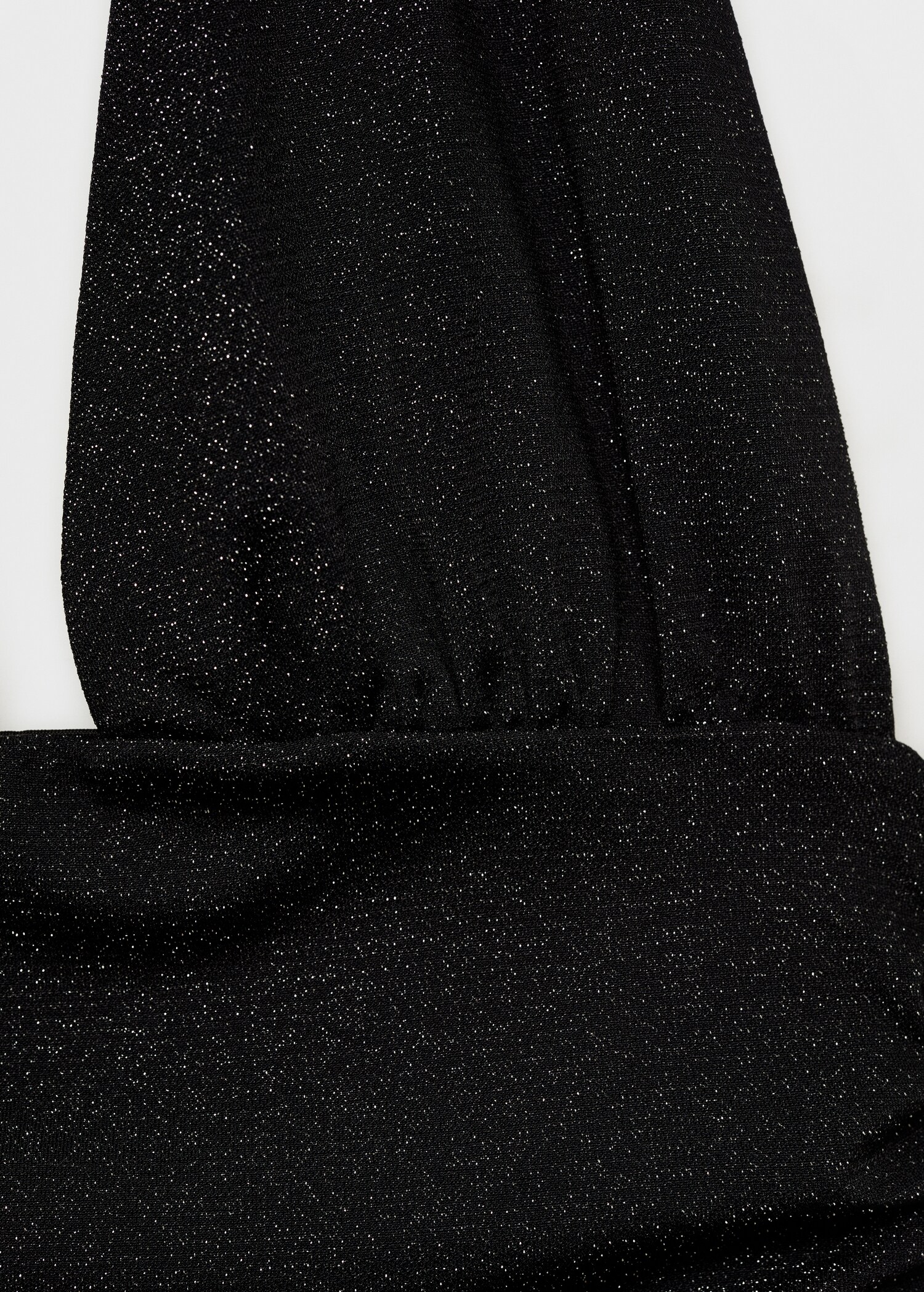 Halter-neck lurex knitted top - Details of the article 8