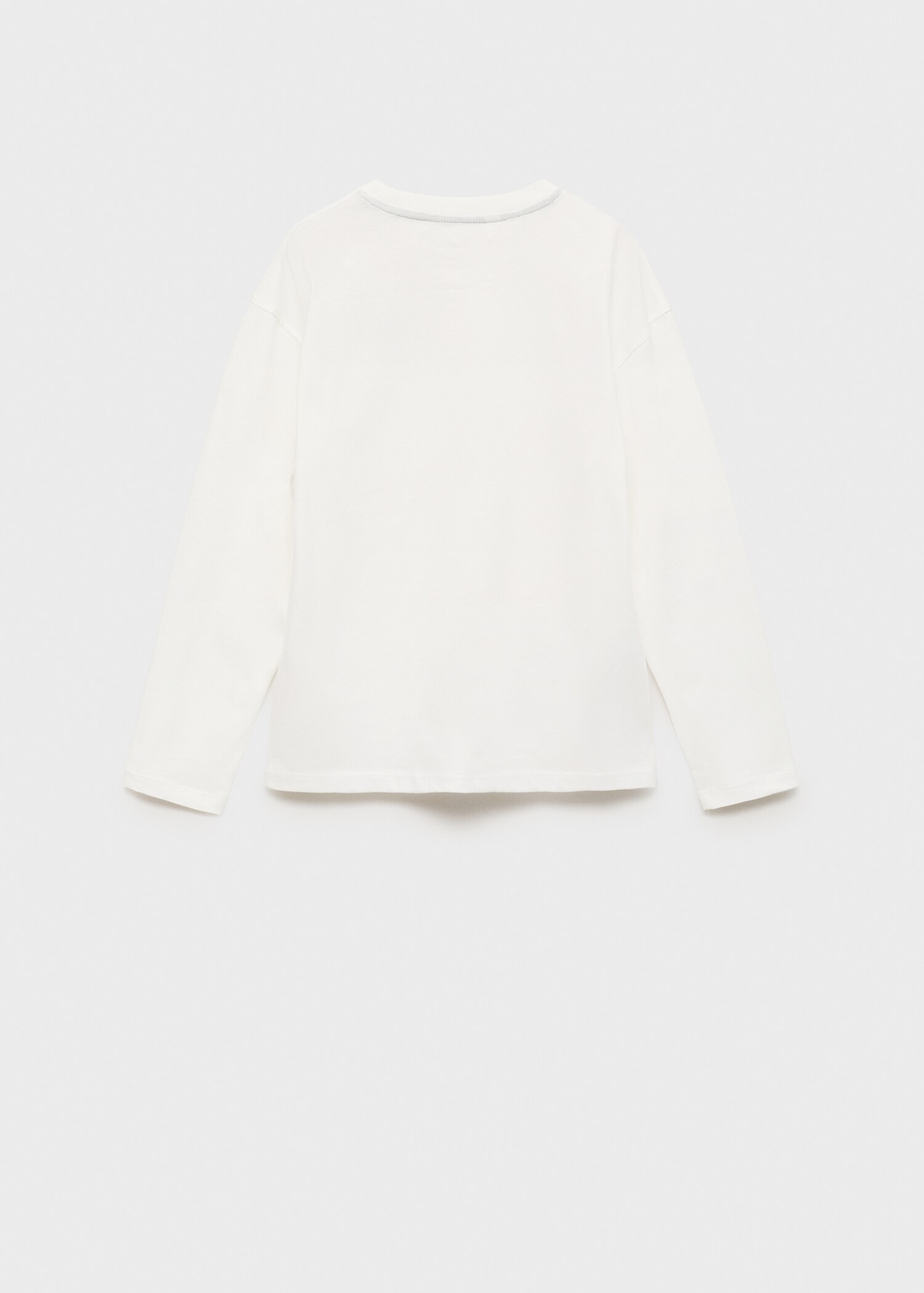 T-shirt coton détail brodé - Verso de l’article