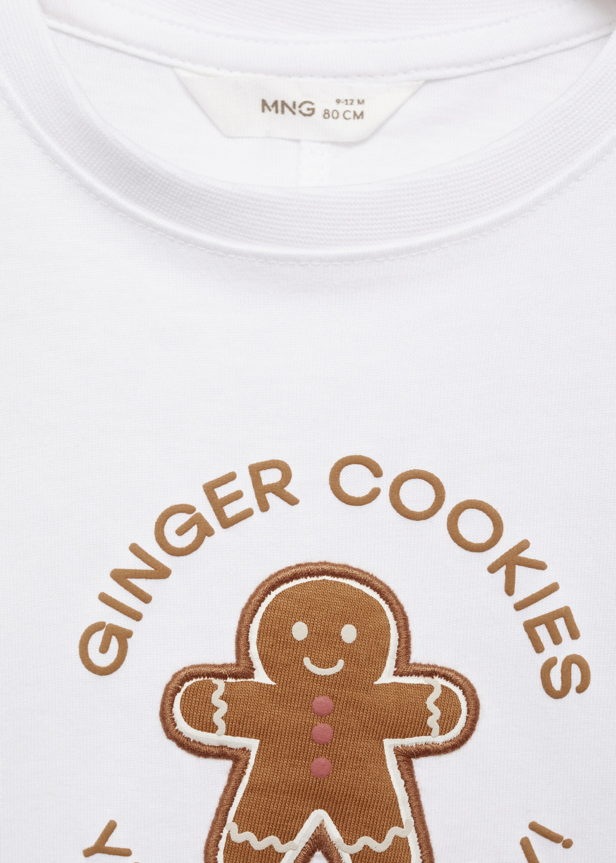 Christmas-print t-shirt - Details of the article 8, Off White. Ref: 77009411-00.