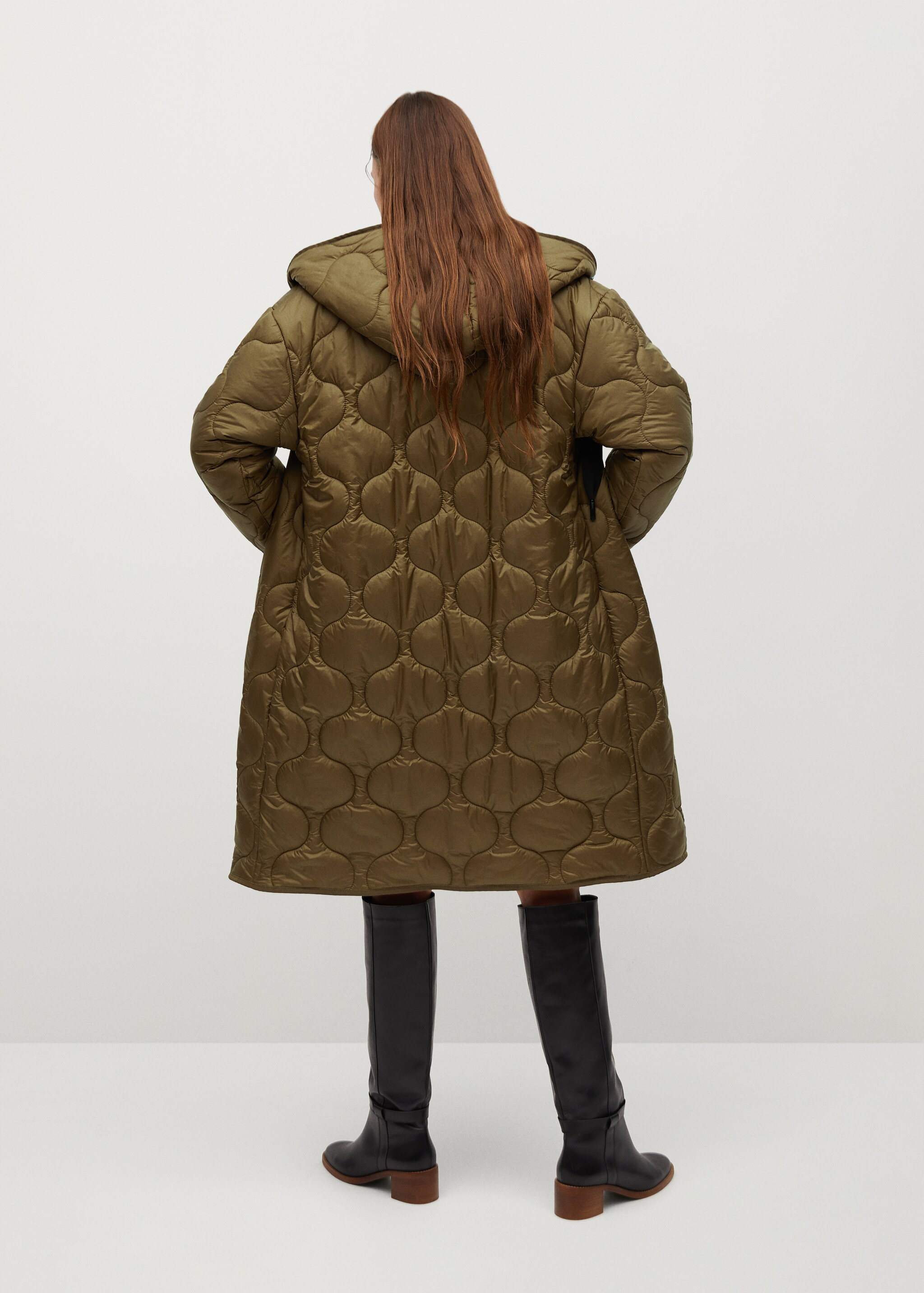 Anorak largo acolchado - Reverso del artículo