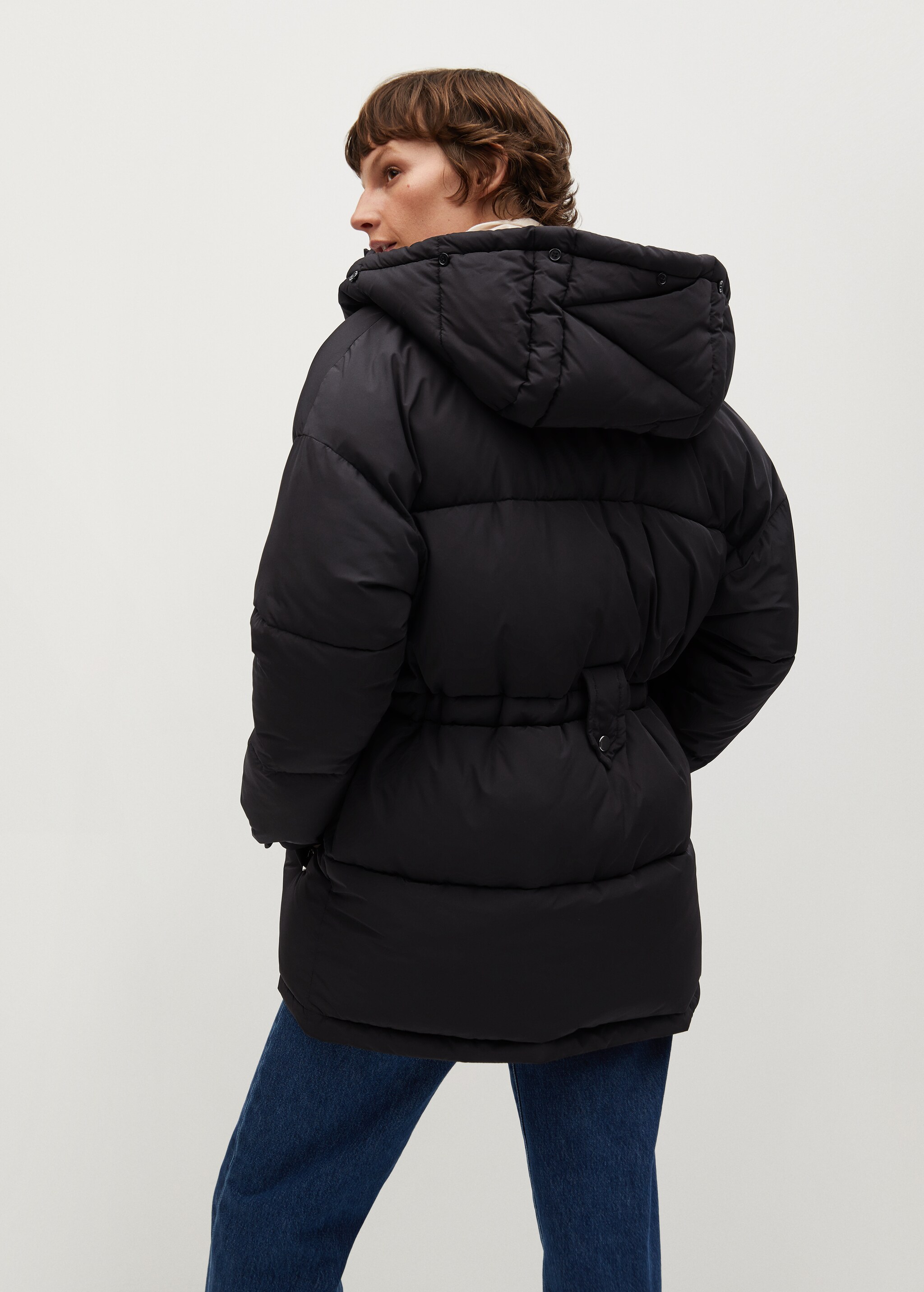 Anorak acolchado capucha - Reverso del artículo