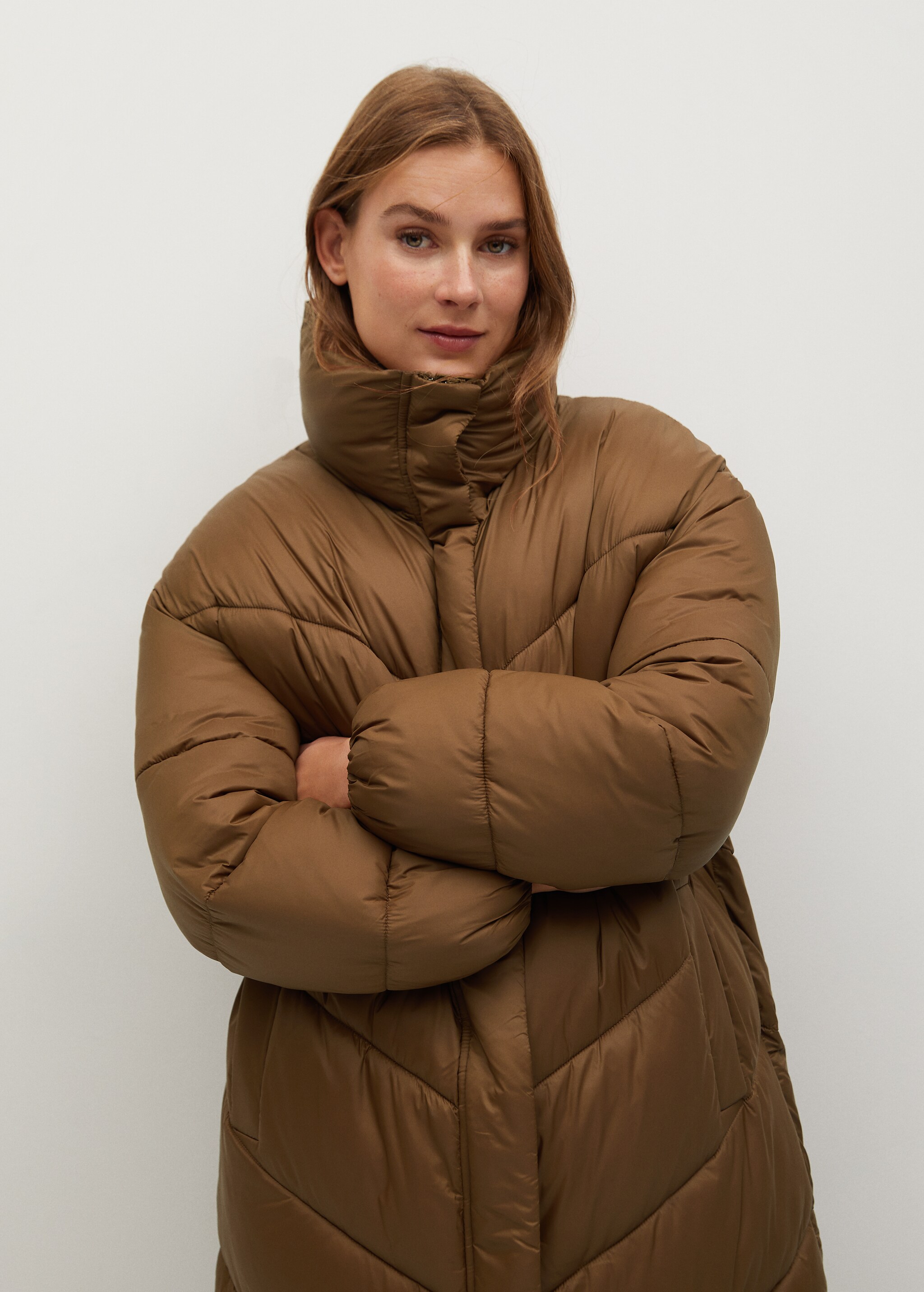 Oversize quilted coat - Details of the article 3