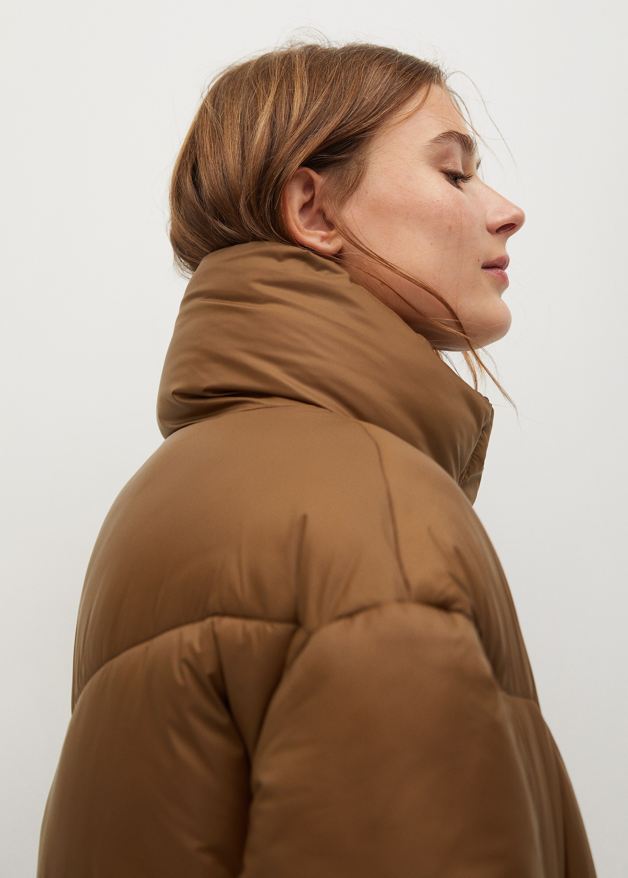 Oversize quilted coat - Details of the article 4