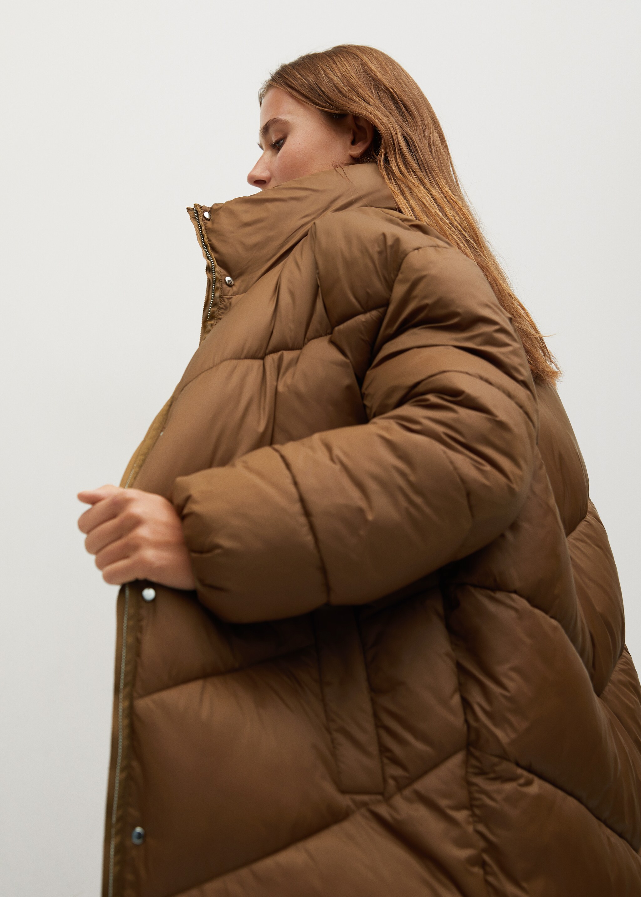 Oversize quilted coat - Details of the article 5
