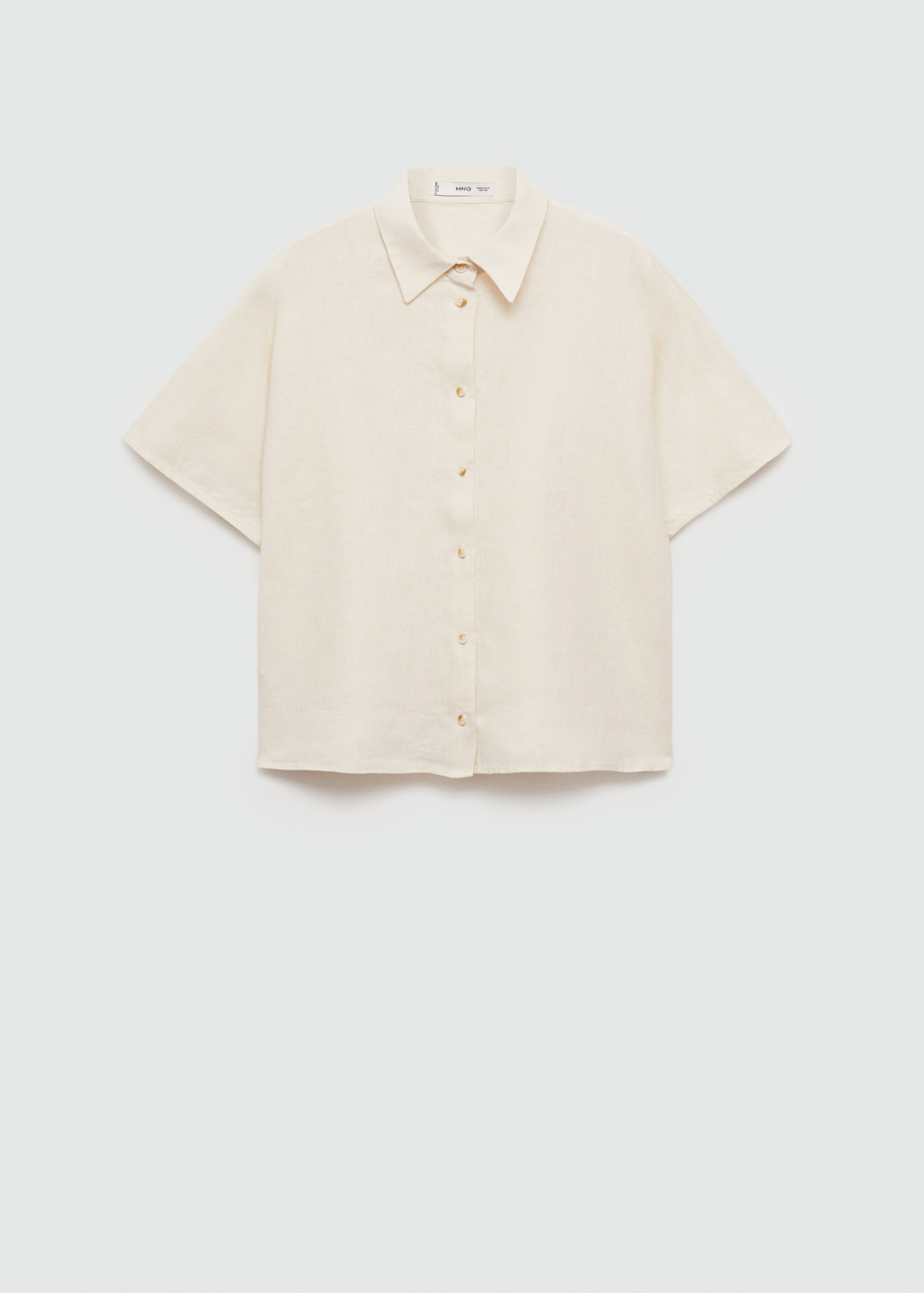 Camisa lino manga corta - Artículo sin modelo