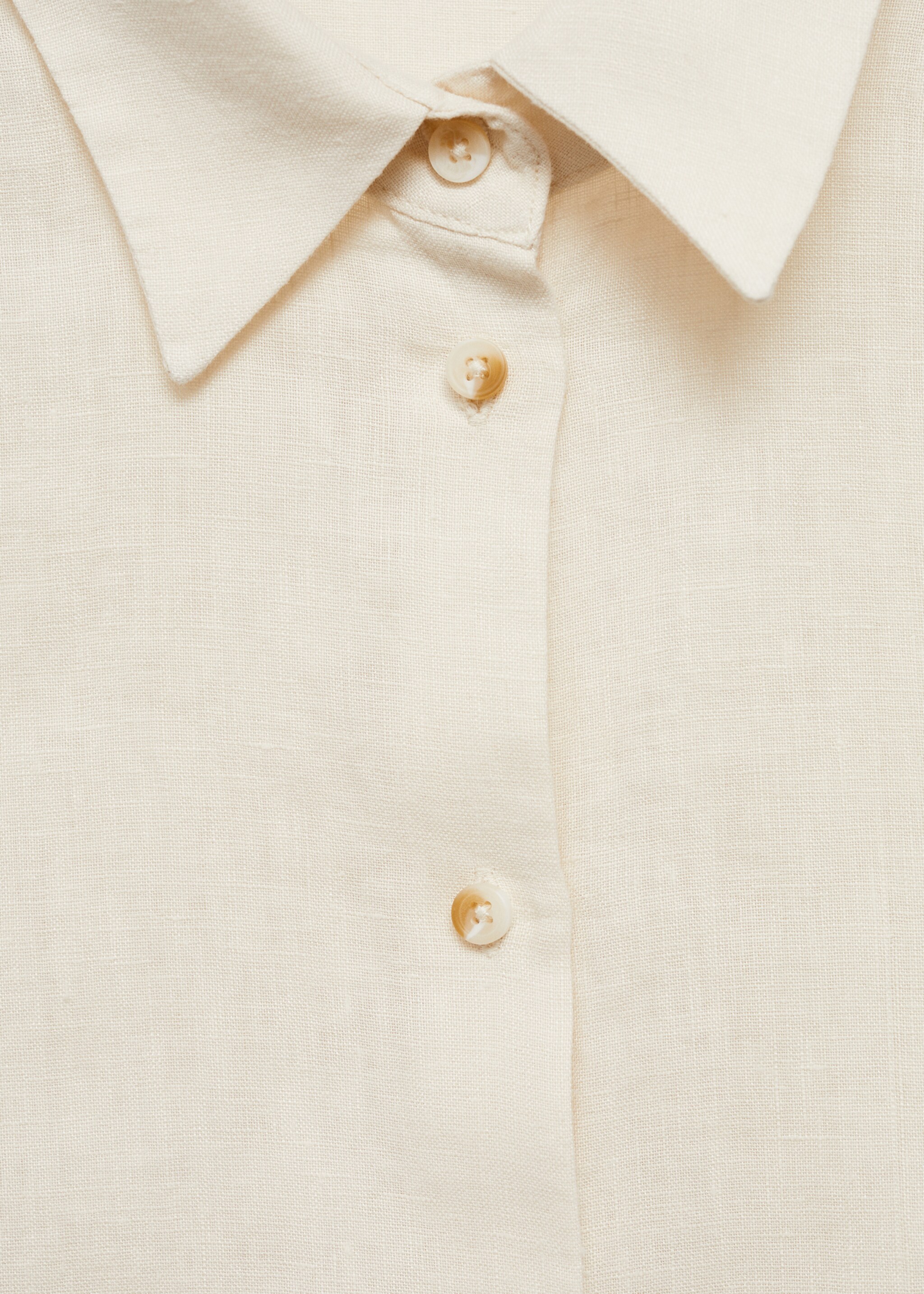 Camisa lino manga corta - Detalle del artículo 8