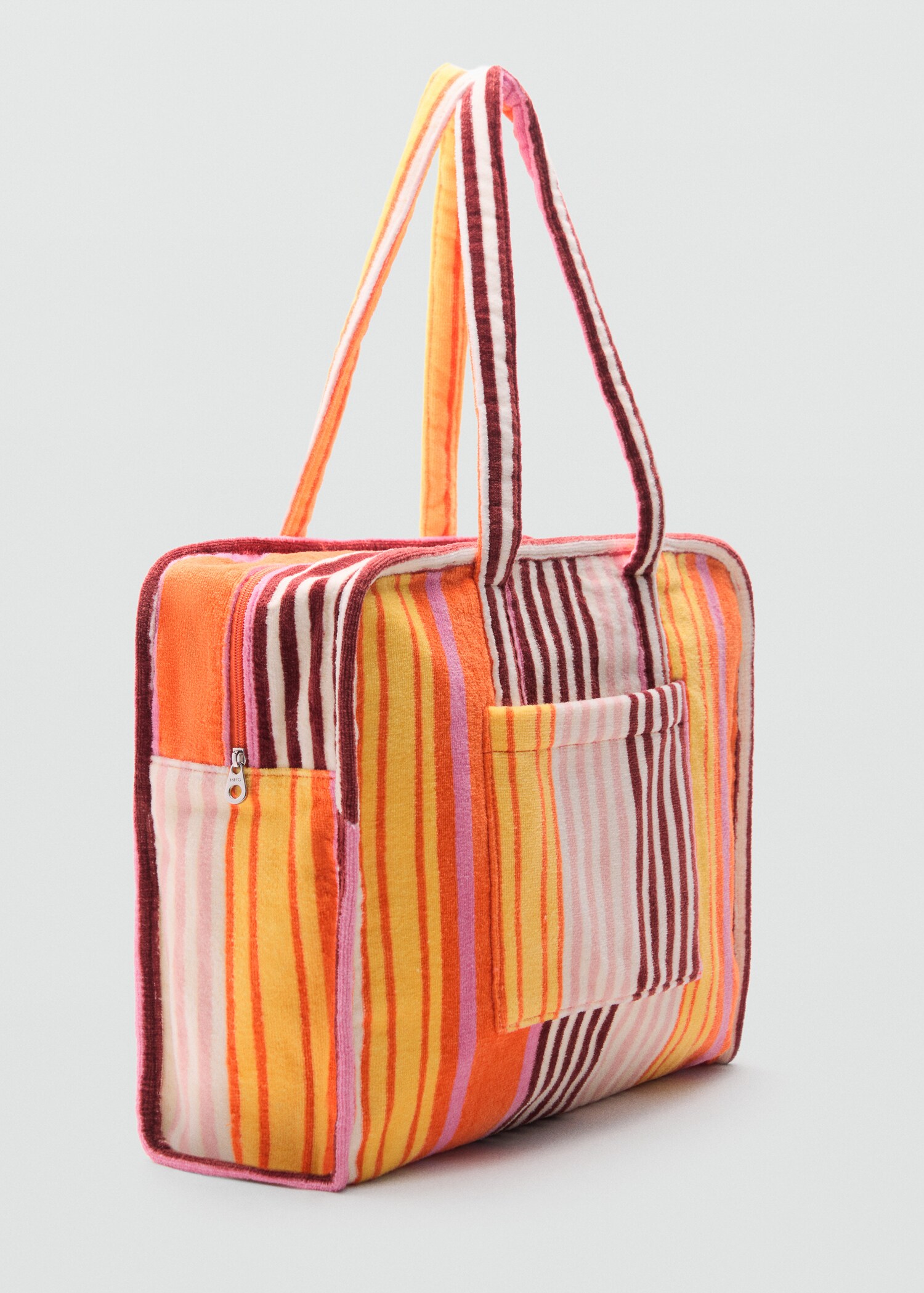 Printed towel texture bag - Medium plane