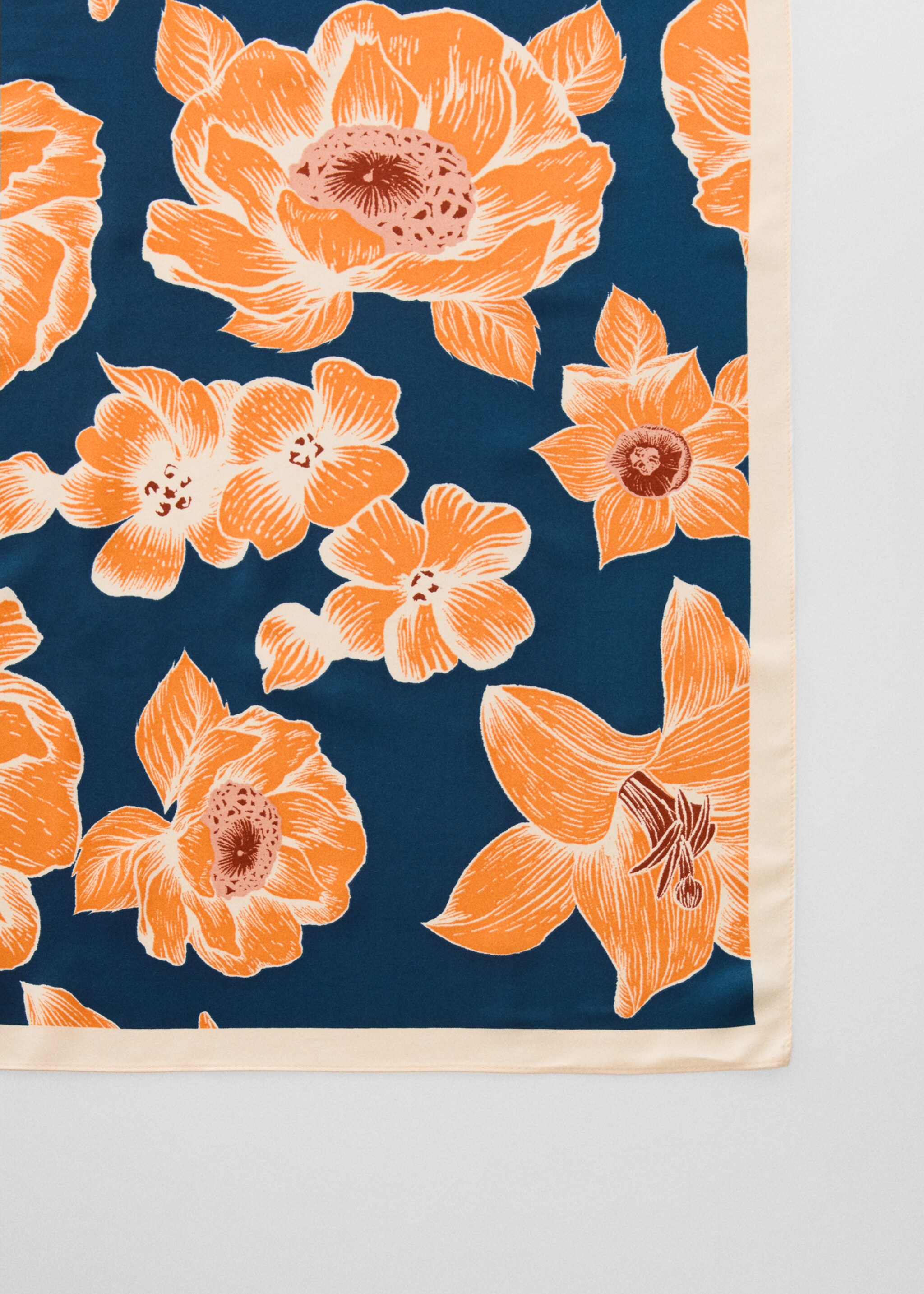 Floral-print scarf - Medium plane