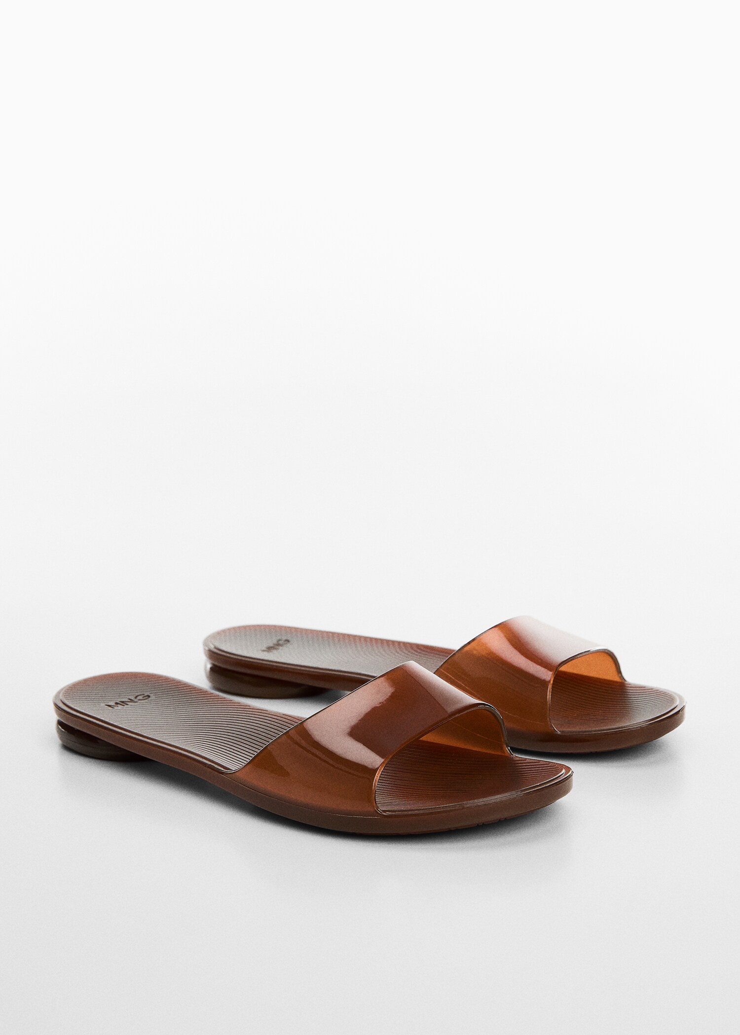 Semi-transparent strappy sandals - Medium plane
