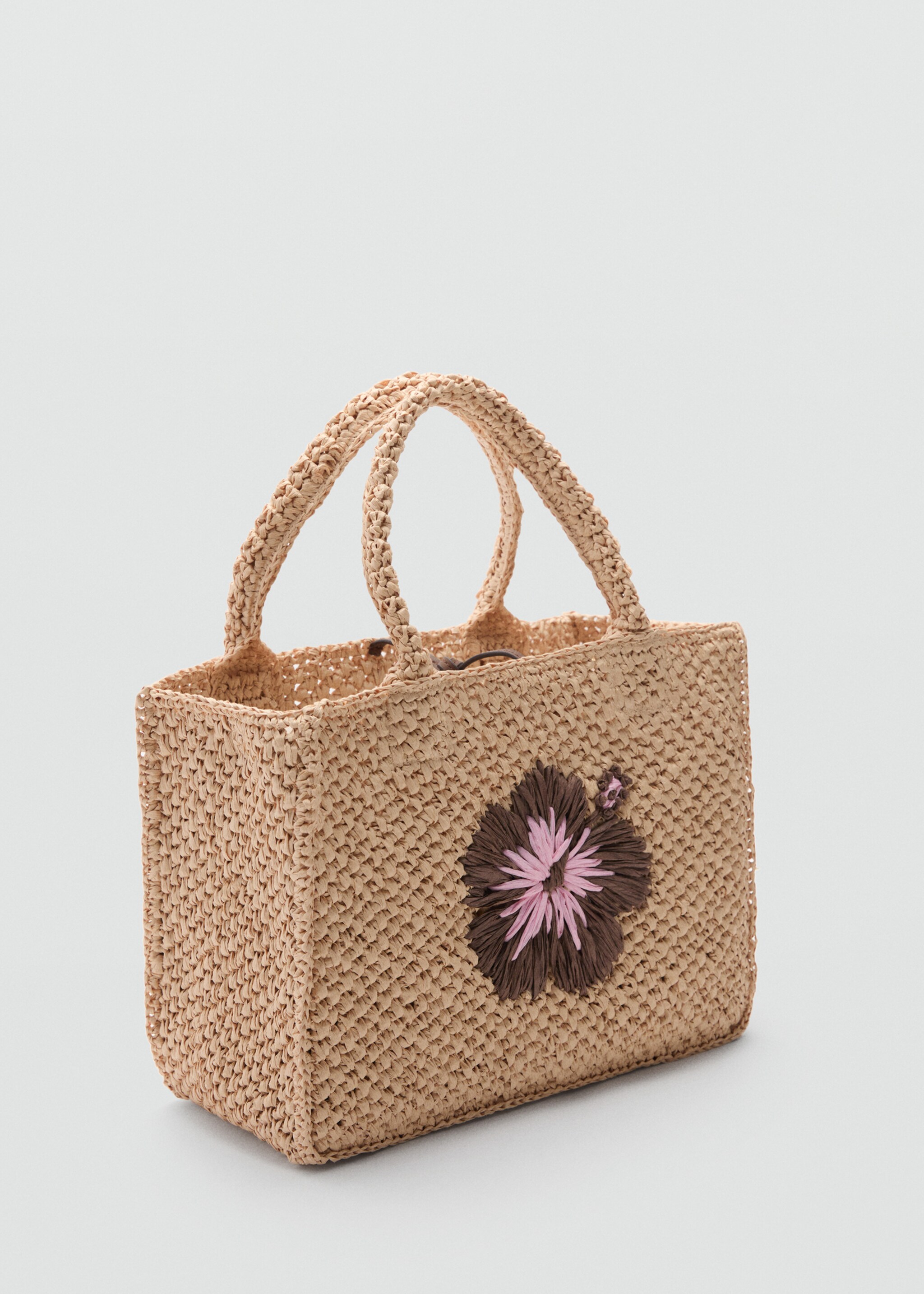 Handtasche aus Naturfaser - Mittlere Ansicht