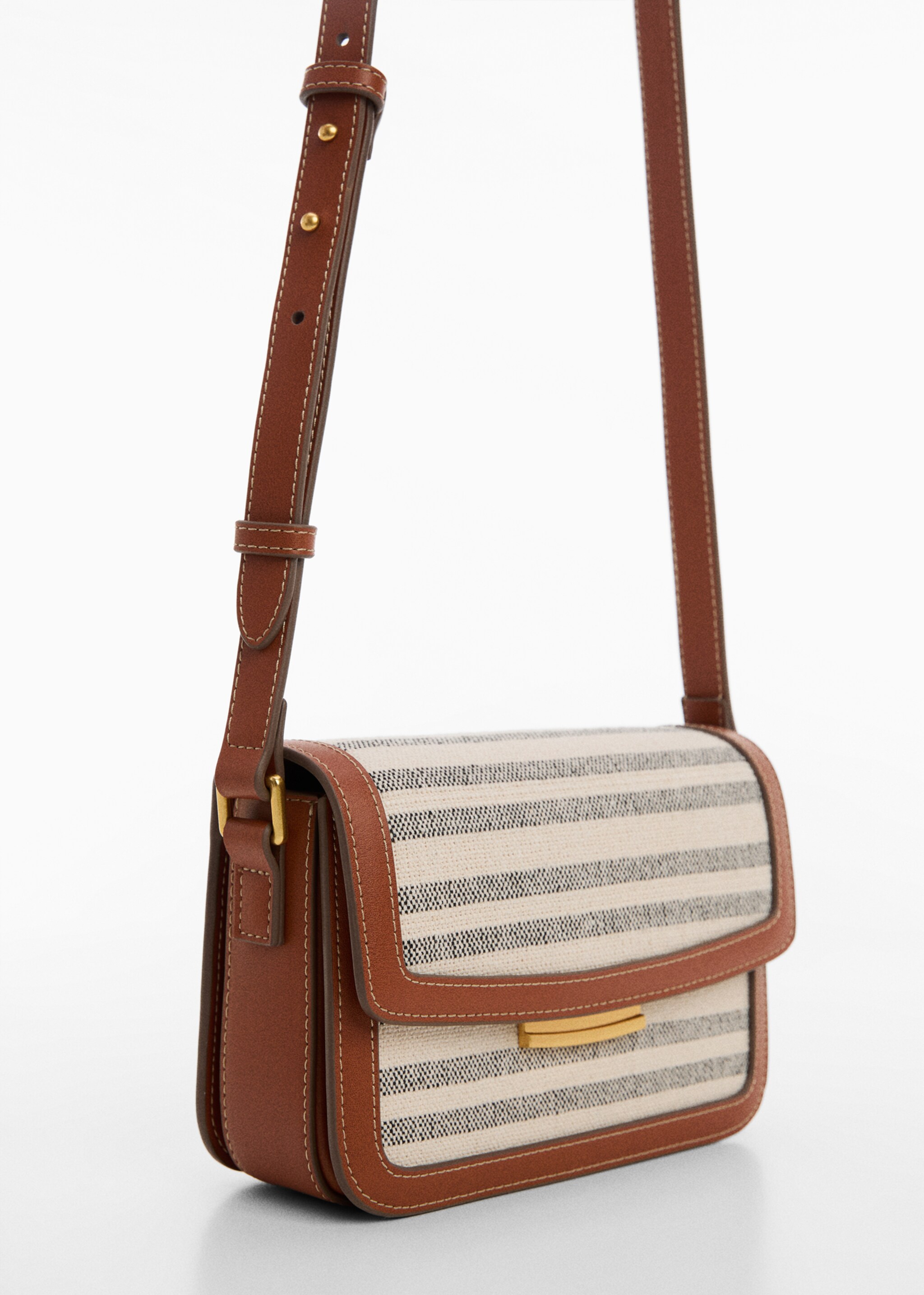 Crossbody bag with flap - Medium plane