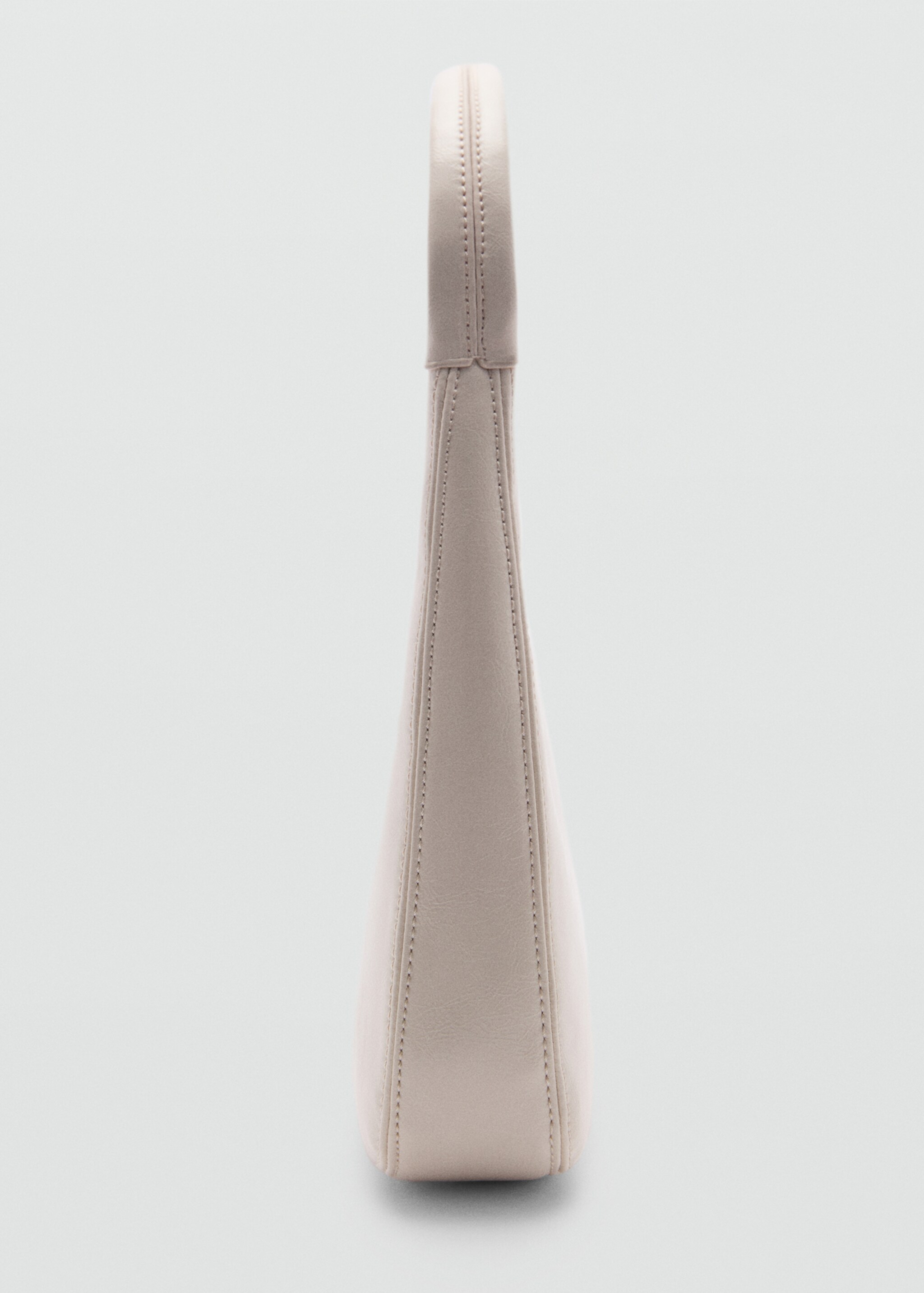 Schultertasche mit kurzem Henkel - Detail des Artikels 1, Eisgrau. Ref: 77010267-00.