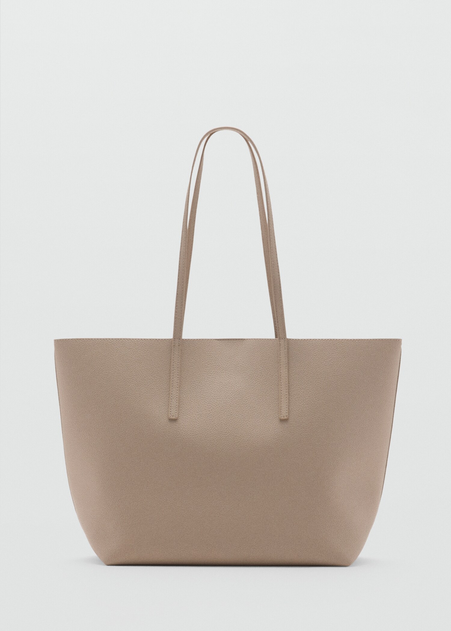 Pebbled effect shopper bag - Article without model