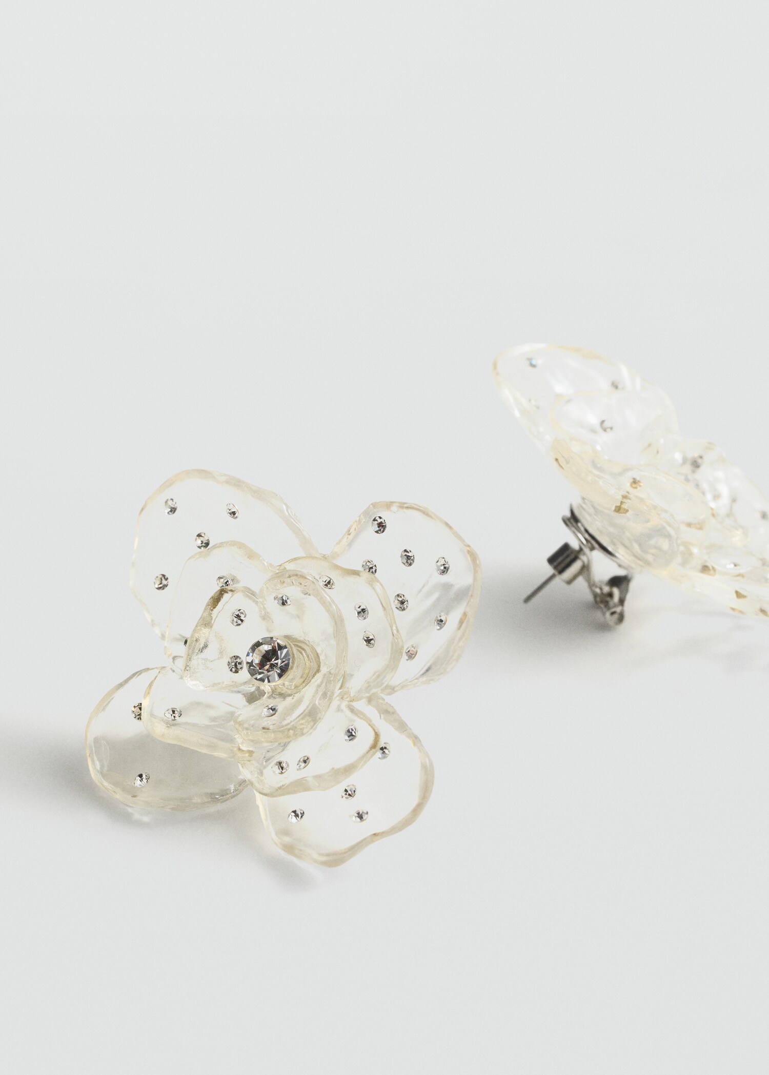Pendientes maxi flor - Plano medio