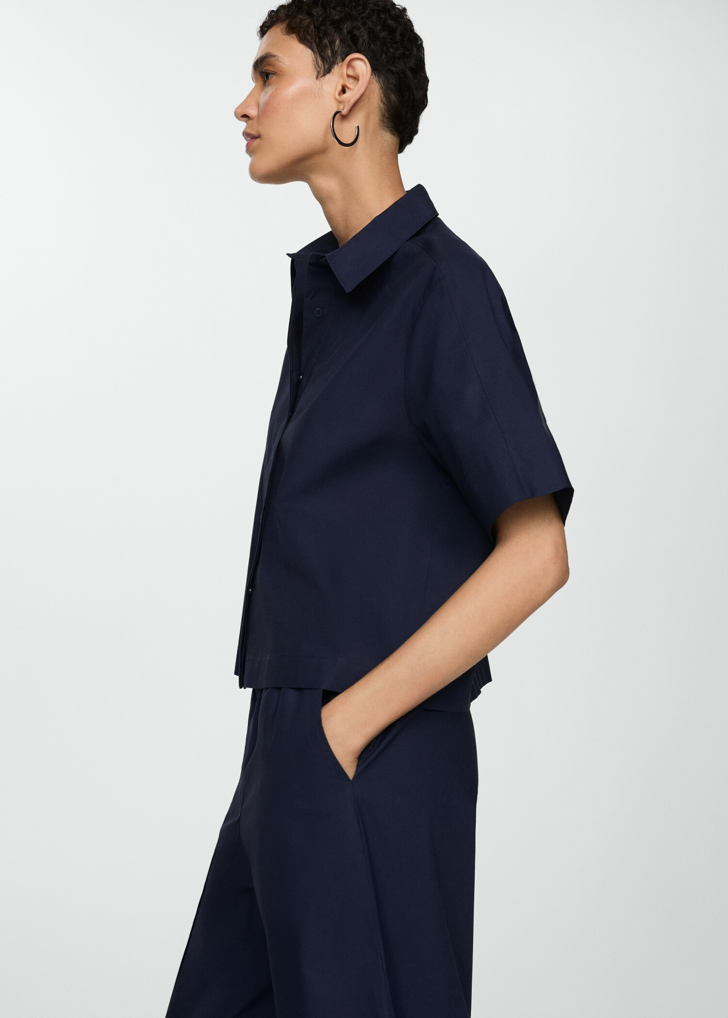 Cotton wideleg trousers - Details of the article 6