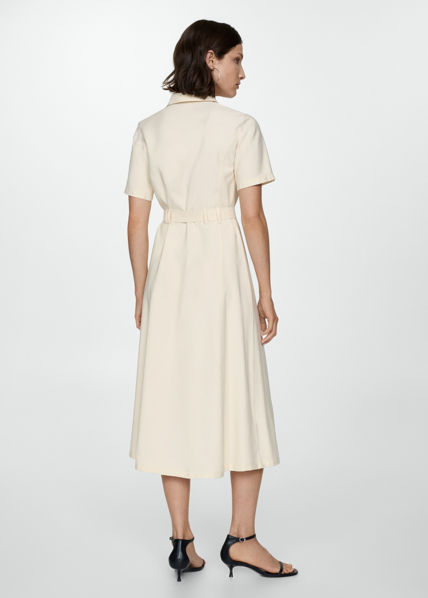 Vestido camisero lazo - Reverso del artículo