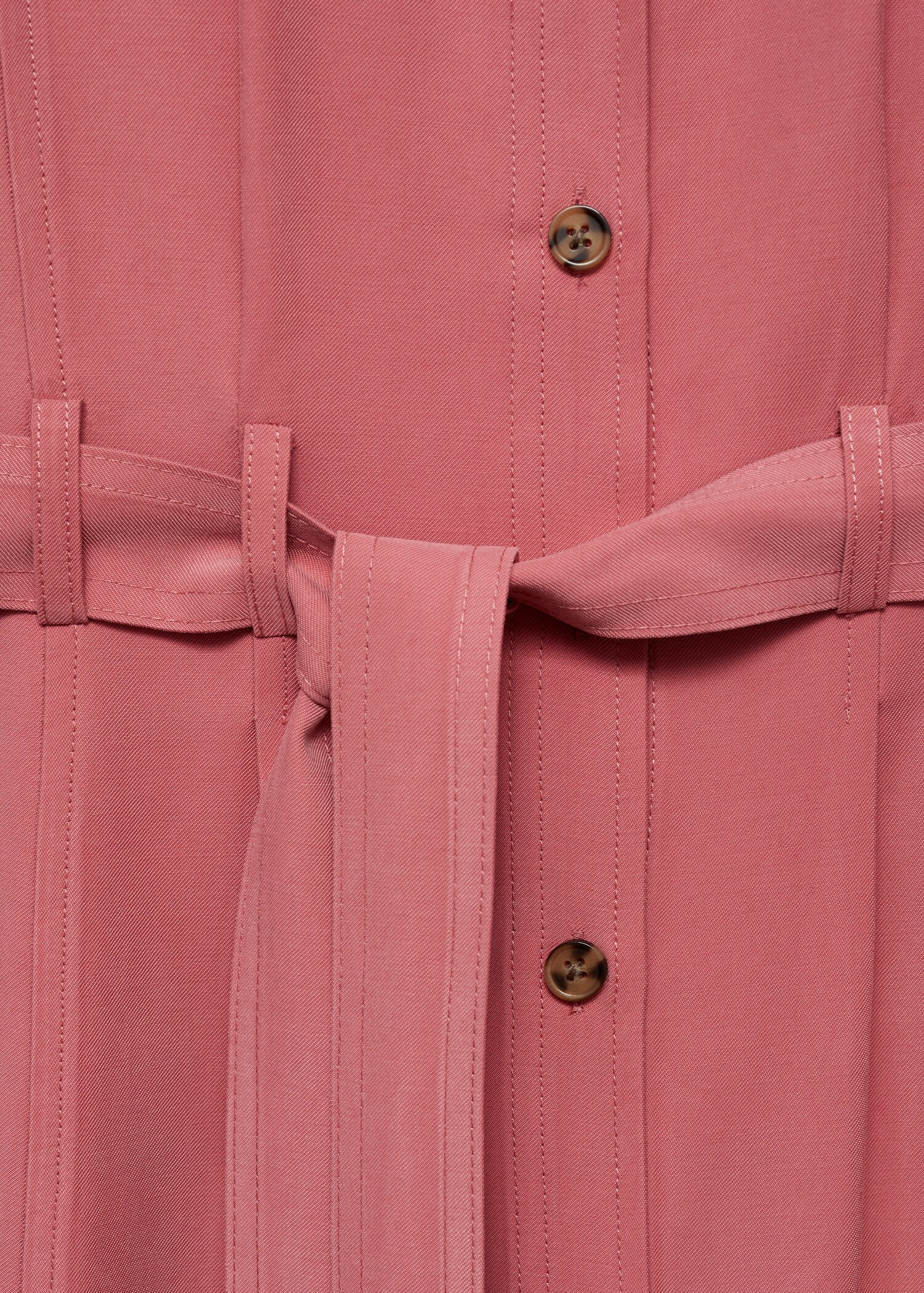 Vestido camisero lazo - Detalle del artículo 0