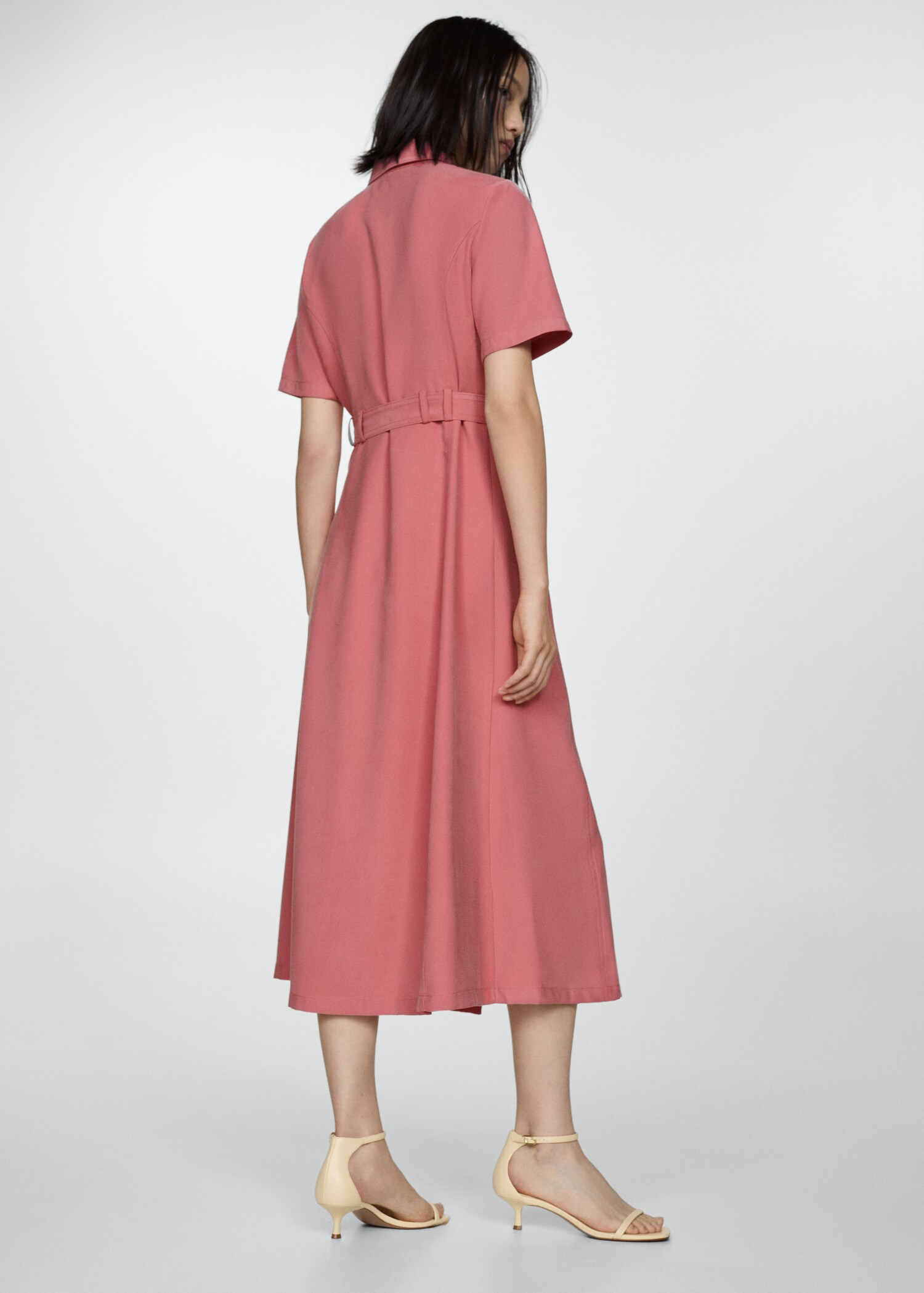 Vestido camisero lazo - Reverso del artículo