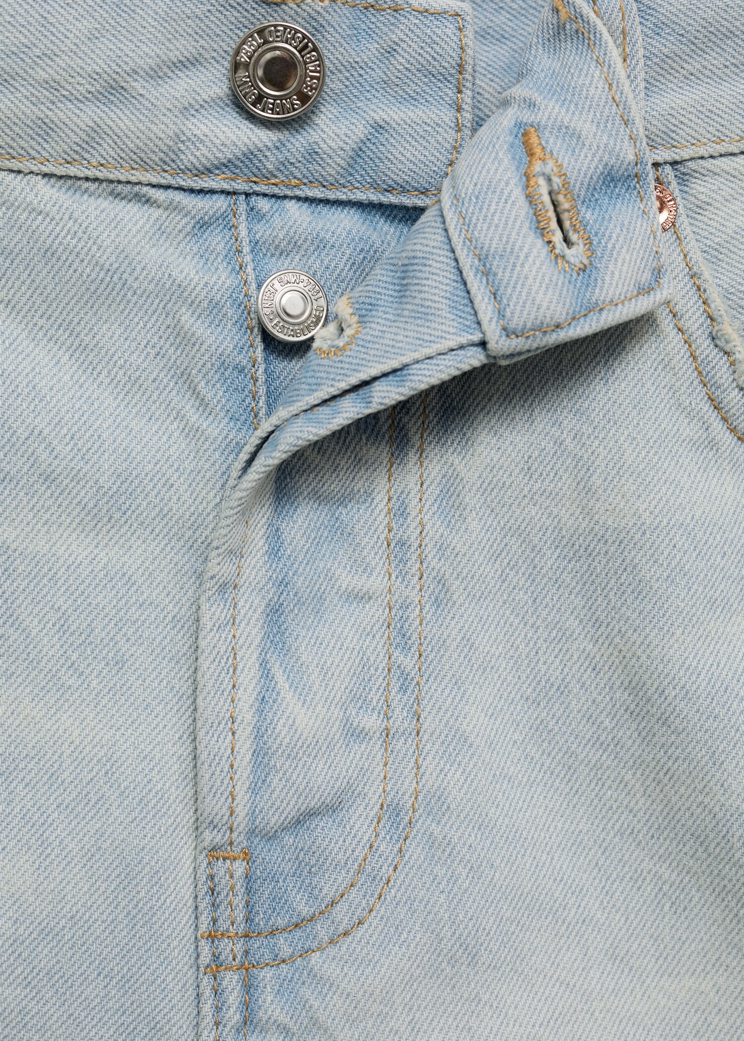 Short en jean revers effilochés - Détail de l'article 8