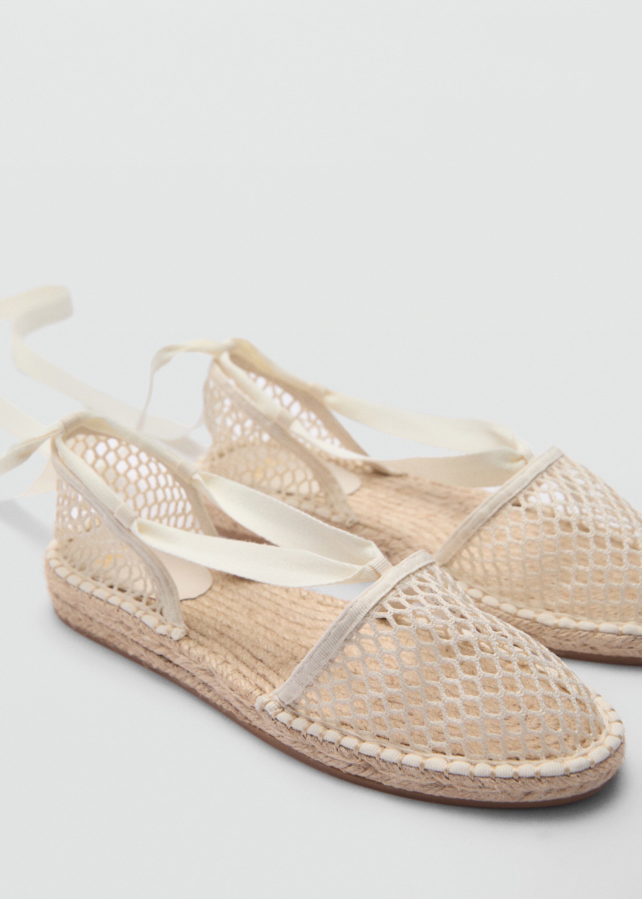 Opengewerkte espadrille - Middenvlak