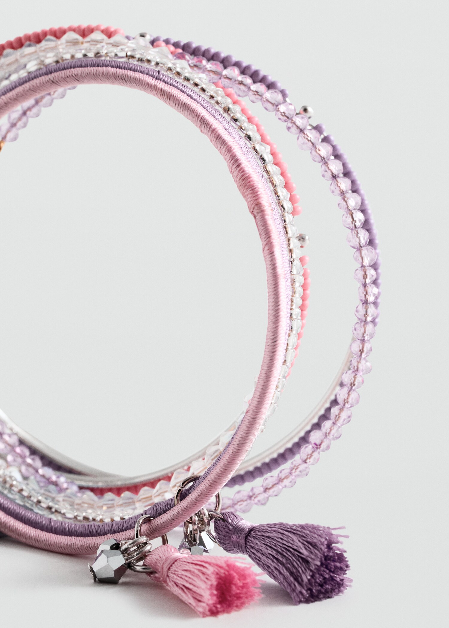 Pulsera abalorios combinados - Plano medio