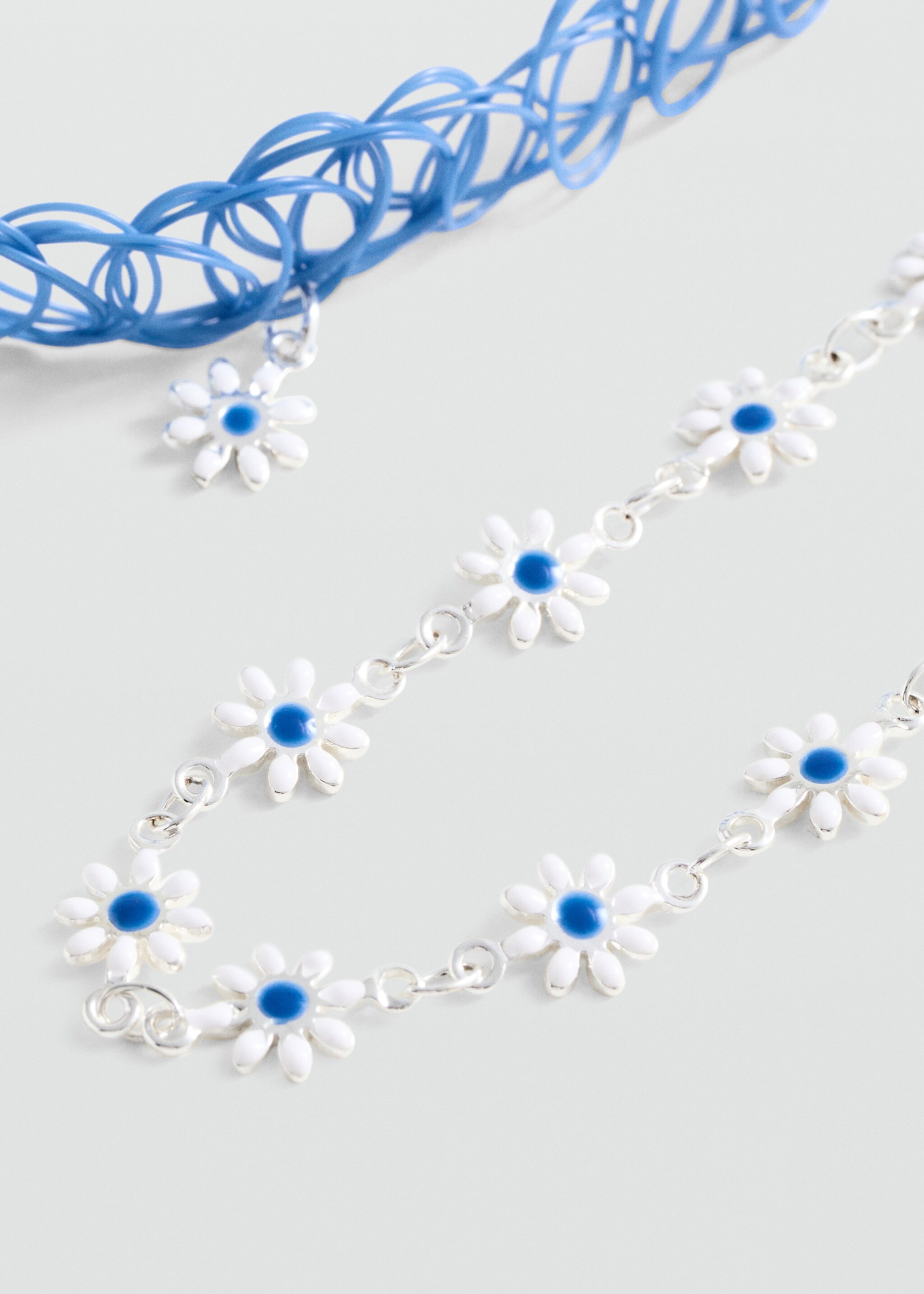 Pack 2 colliers combinés - Plan moyen, Bleu. Ref: 77010301-00.