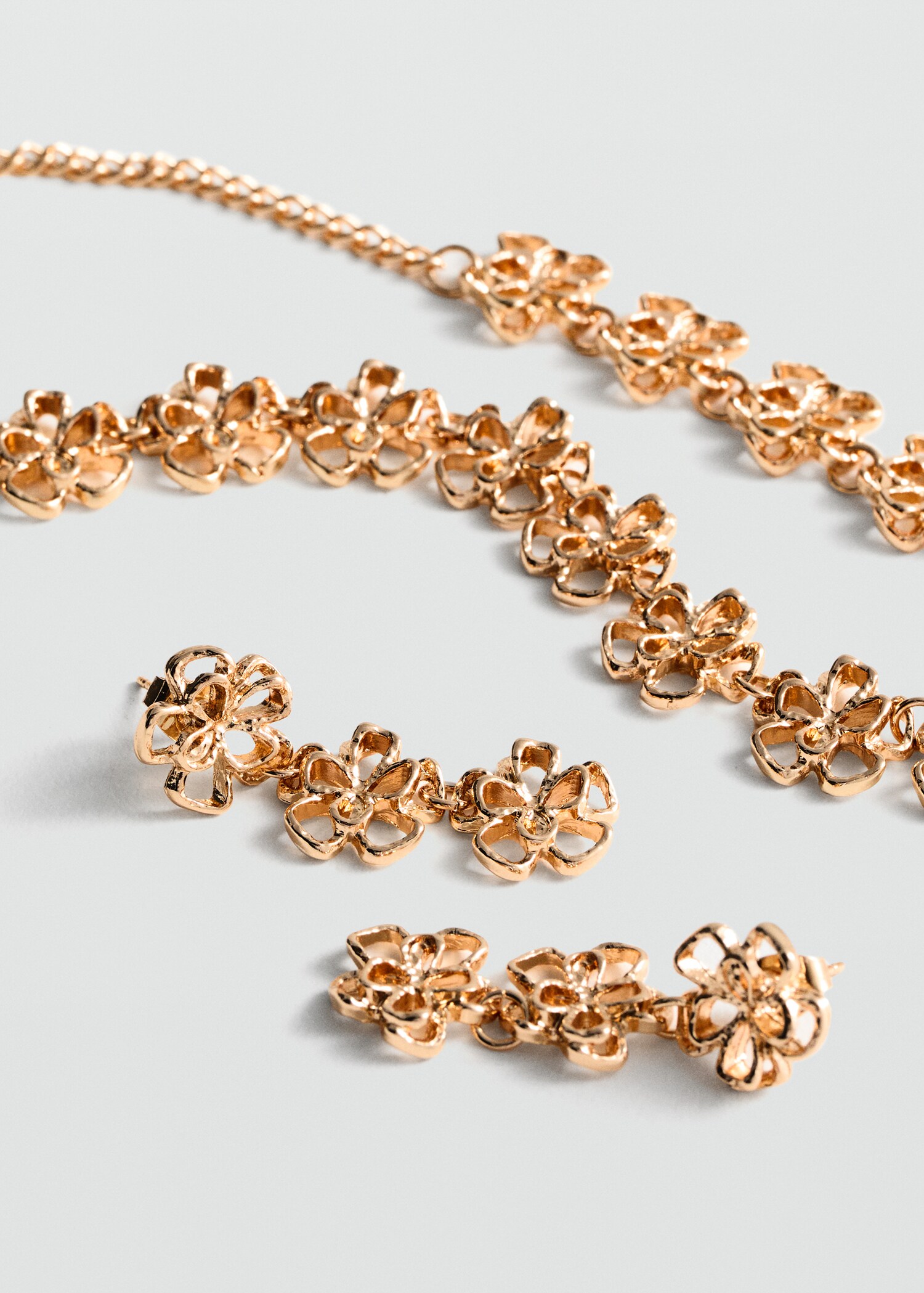 Flower beads necklace - Medium plane