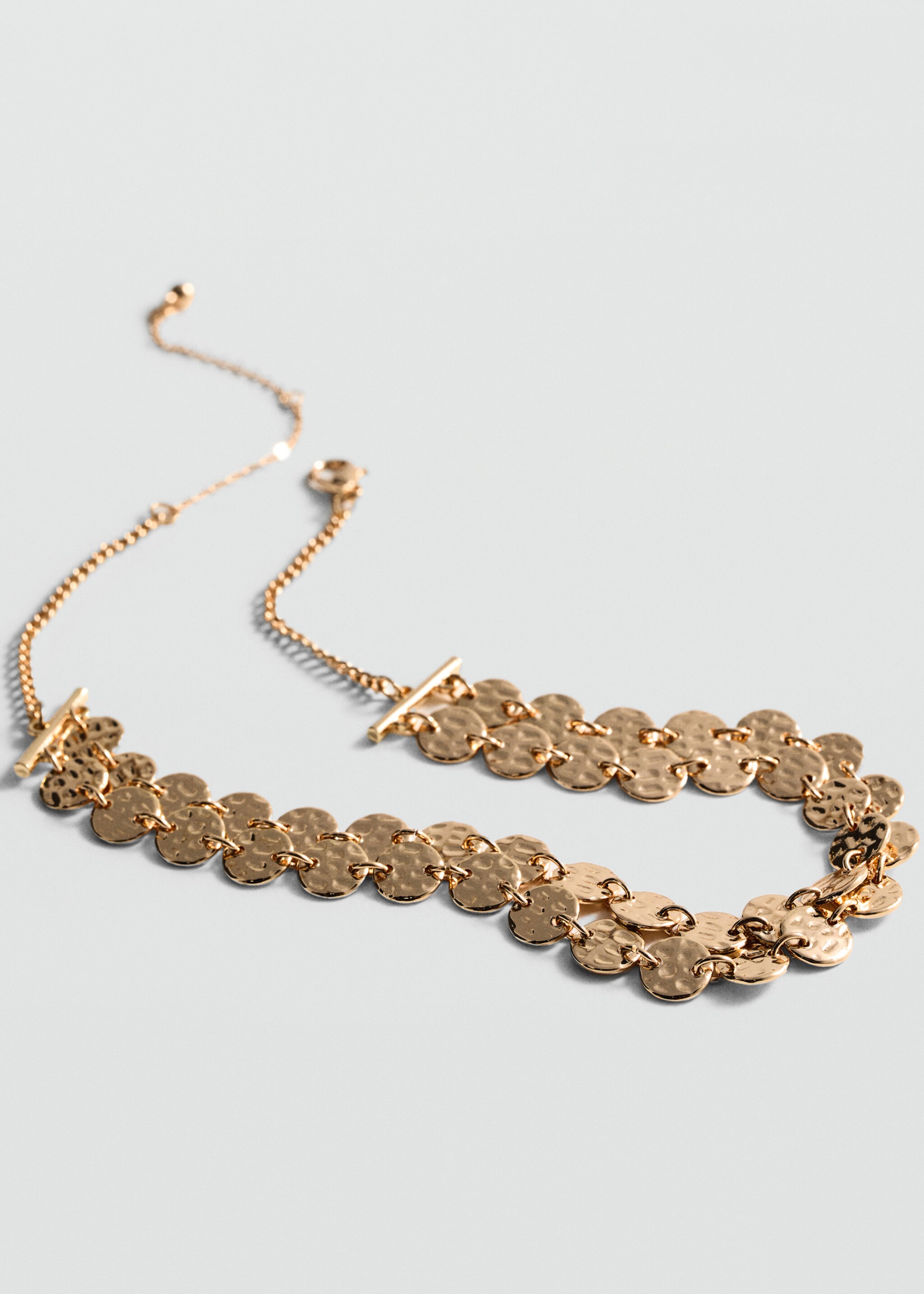 Bead chain necklace - Medium plane, Gold. Ref: 77010333-00.