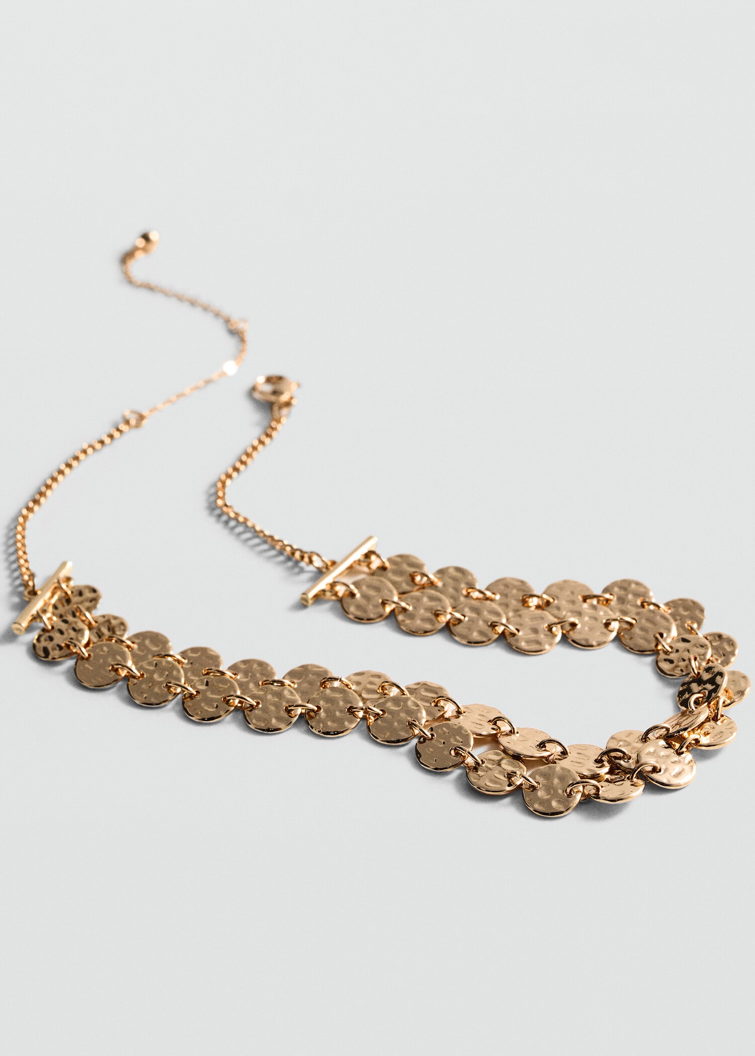 Bead chain necklace - Medium plane