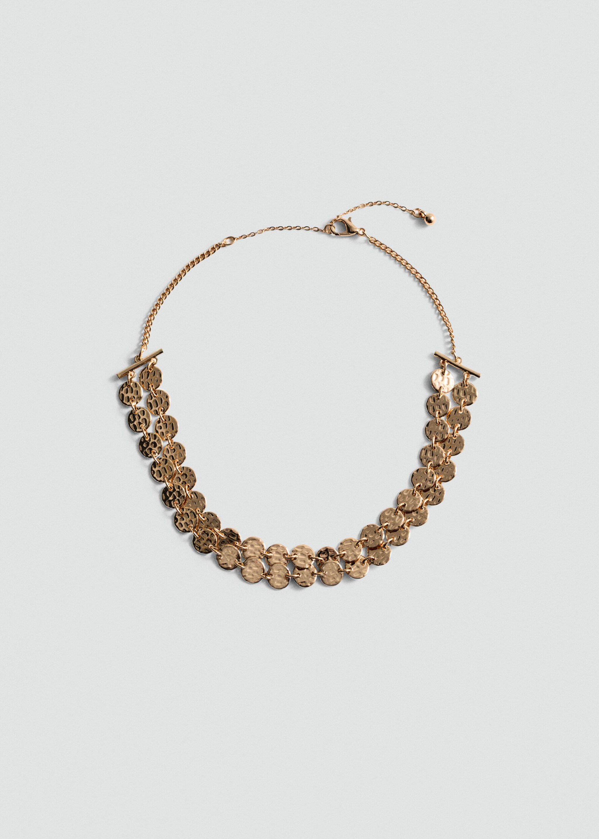 Bead chain necklace - Article without model, Gold. Ref: 77010333-00.