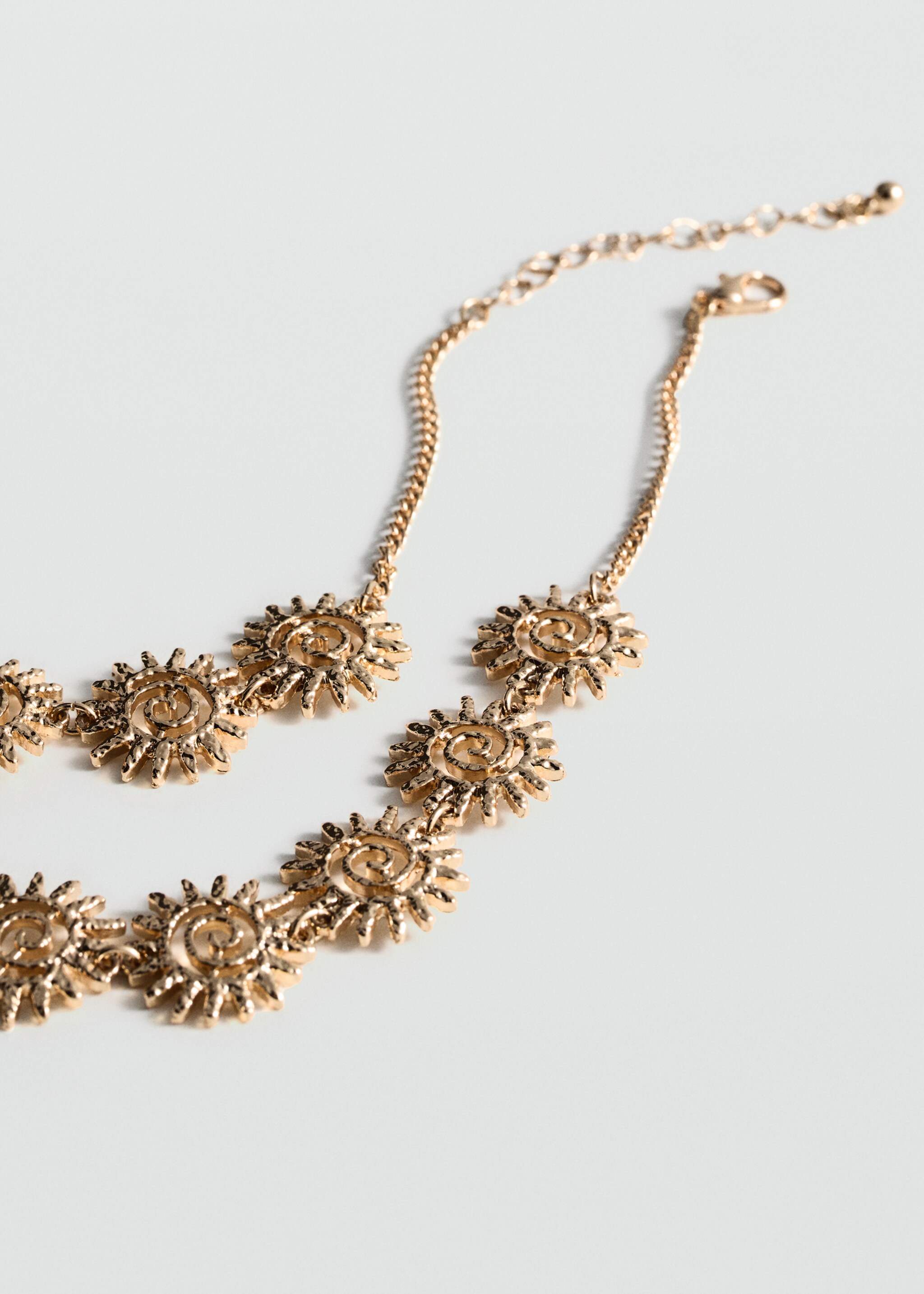 Sun bead necklace - Medium plane, Gold. Ref: 77010336-00.